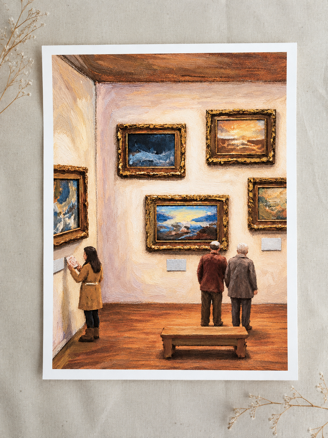 Impressionist Gallery Art Print on Linen.png