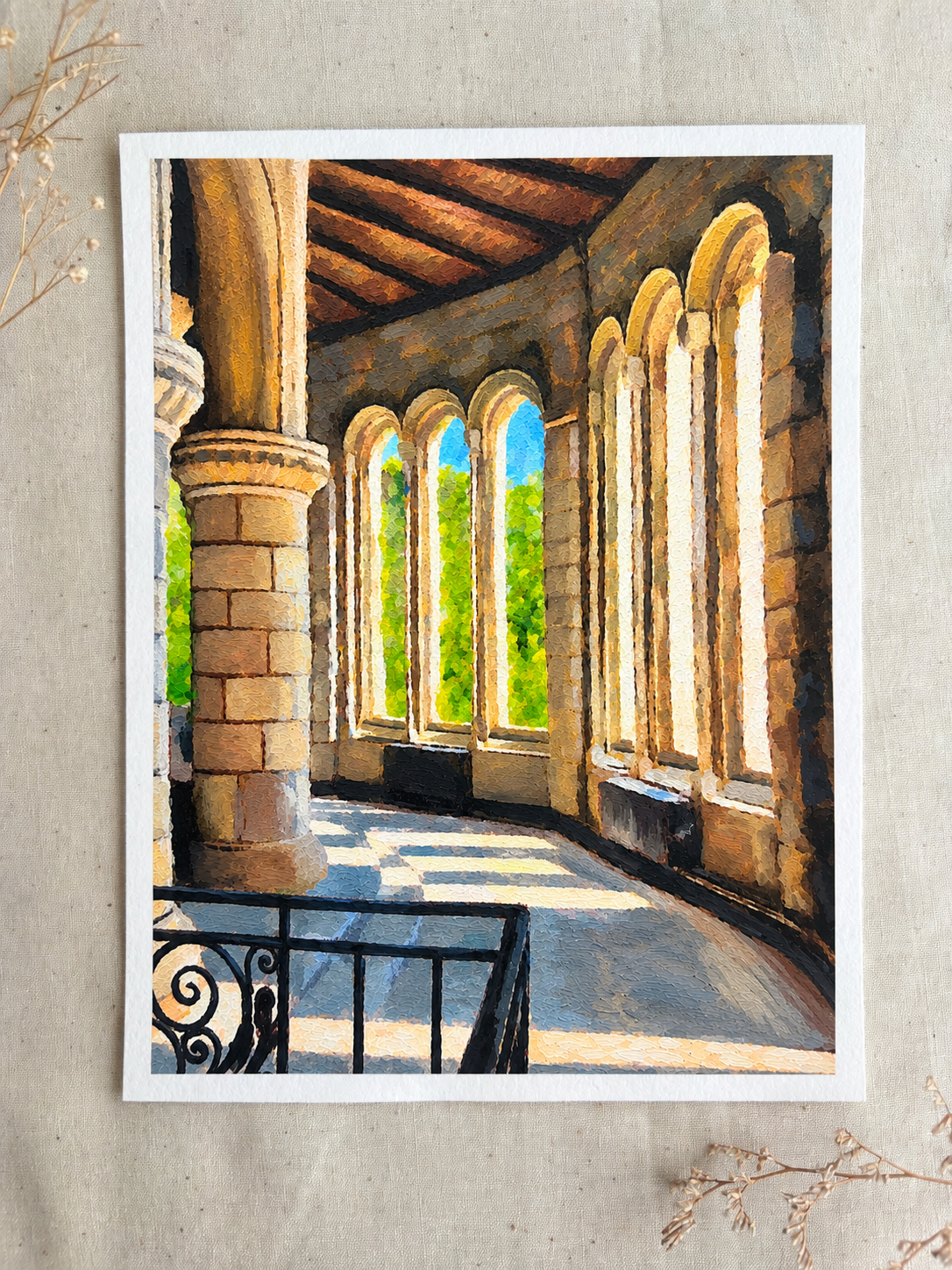 Sunlit Cloister Art Print.png
