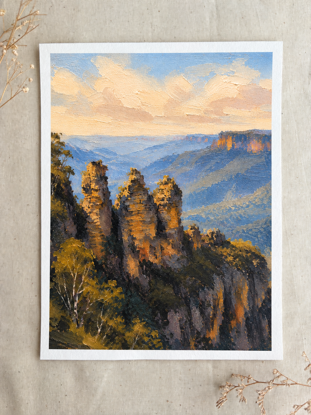 Impressionist Mountain Valley Art Print.png