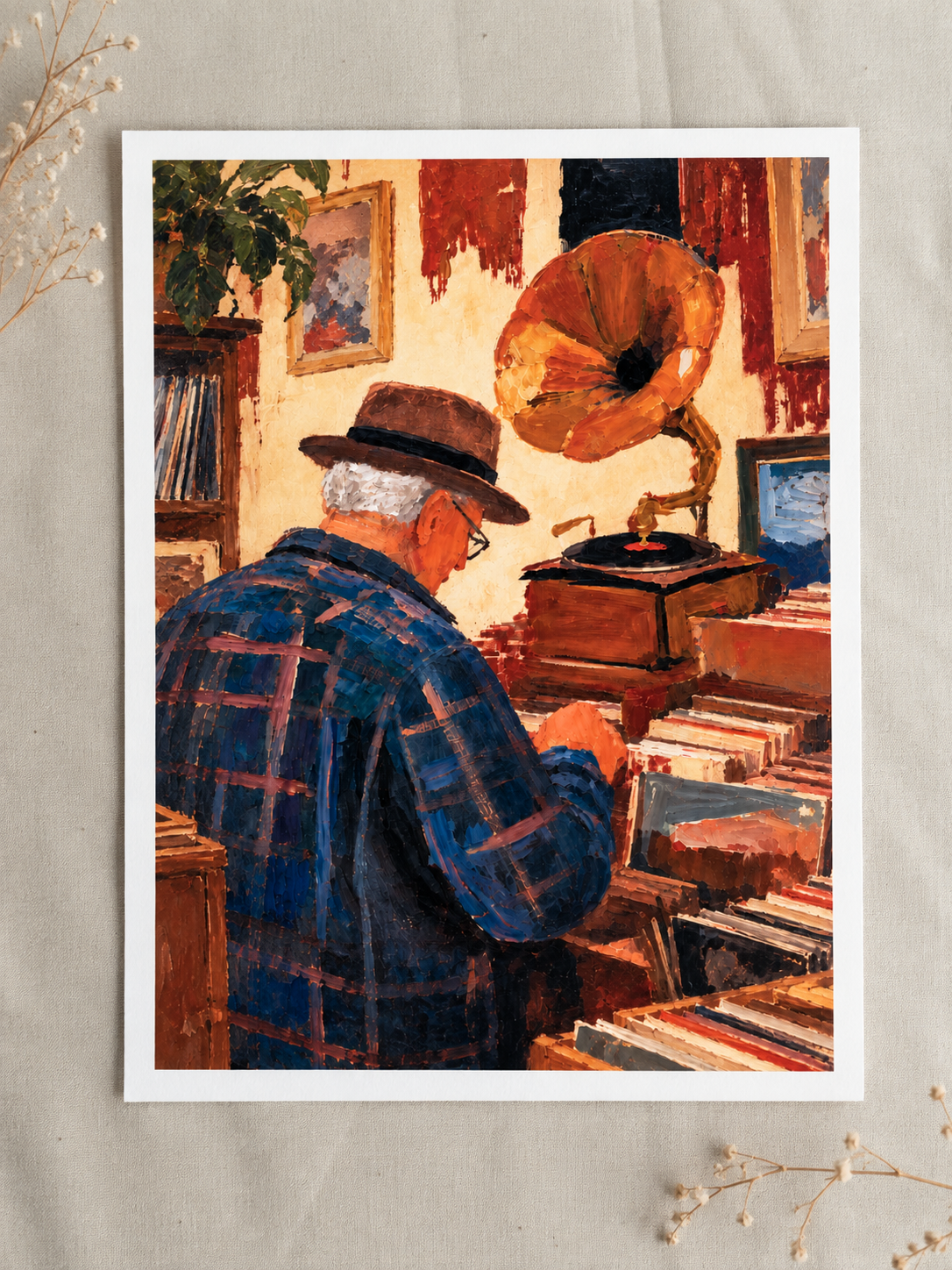 Nostalgic Record Shop Art Print.png