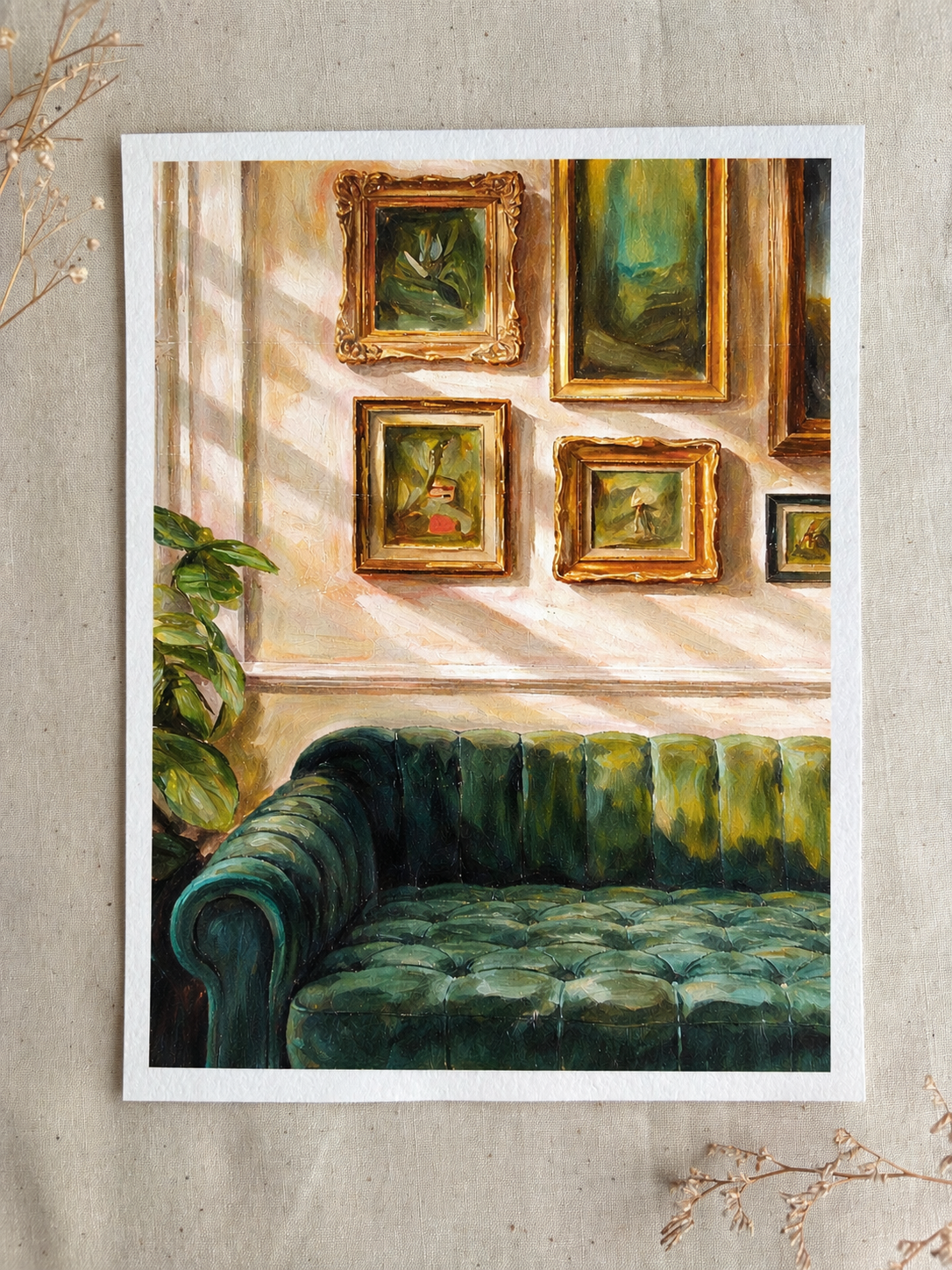 Emerald Sofa Gallery Print Flat Lay.png