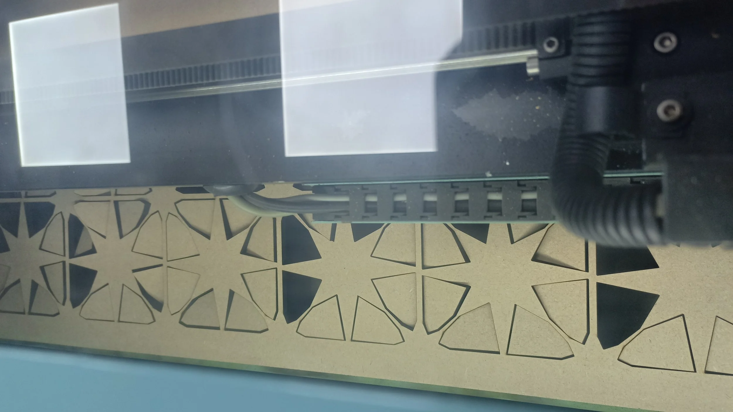 Cutting in process.