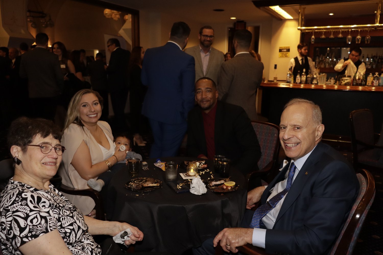  AHI Chairman James Lagos and his family during the concert afterparty. 