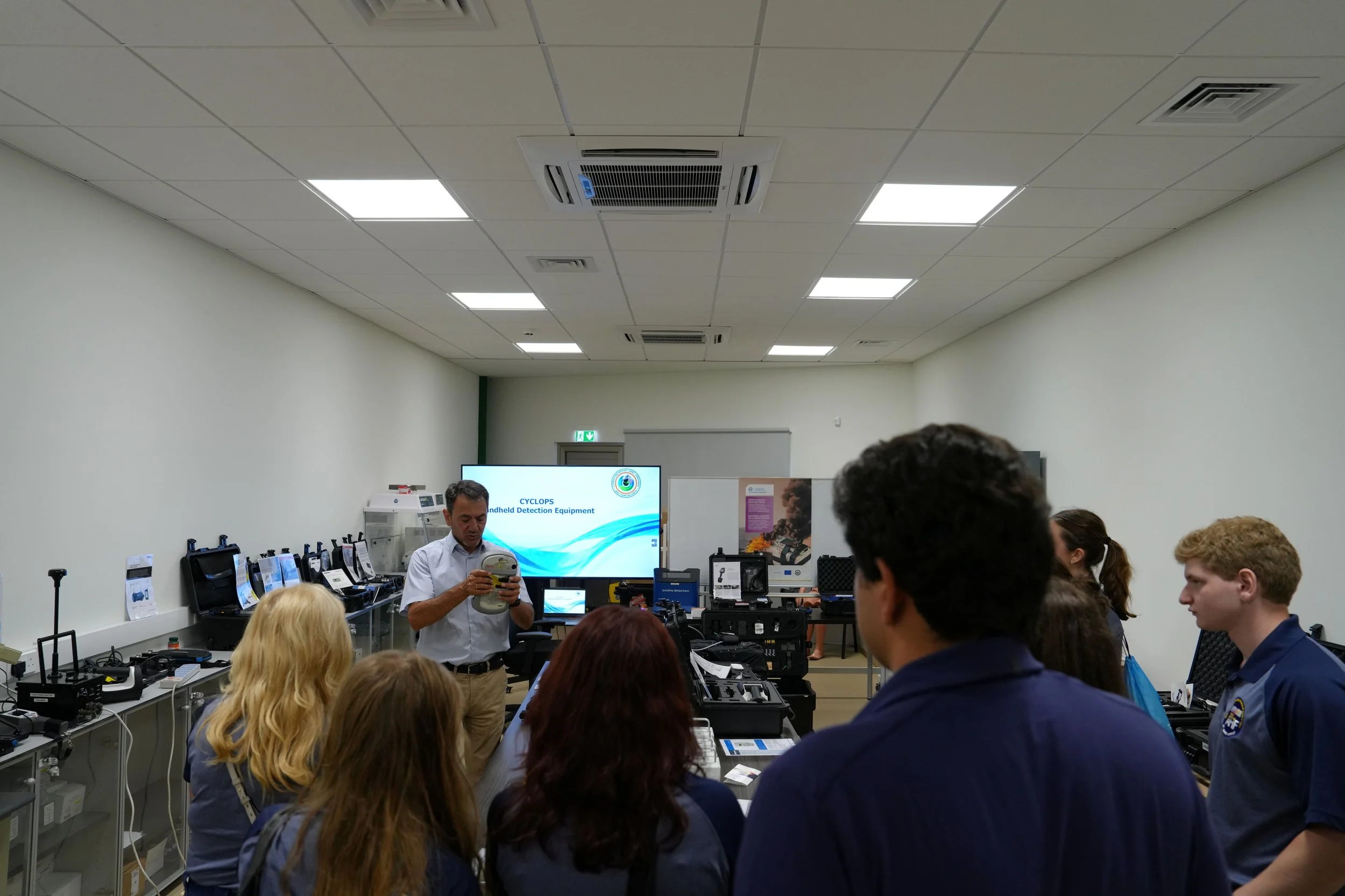 Student delegation received a tour and briefing at Cyprus Center for Land, Open-seas, and Port Security (CYCLOPS) Training Center. 