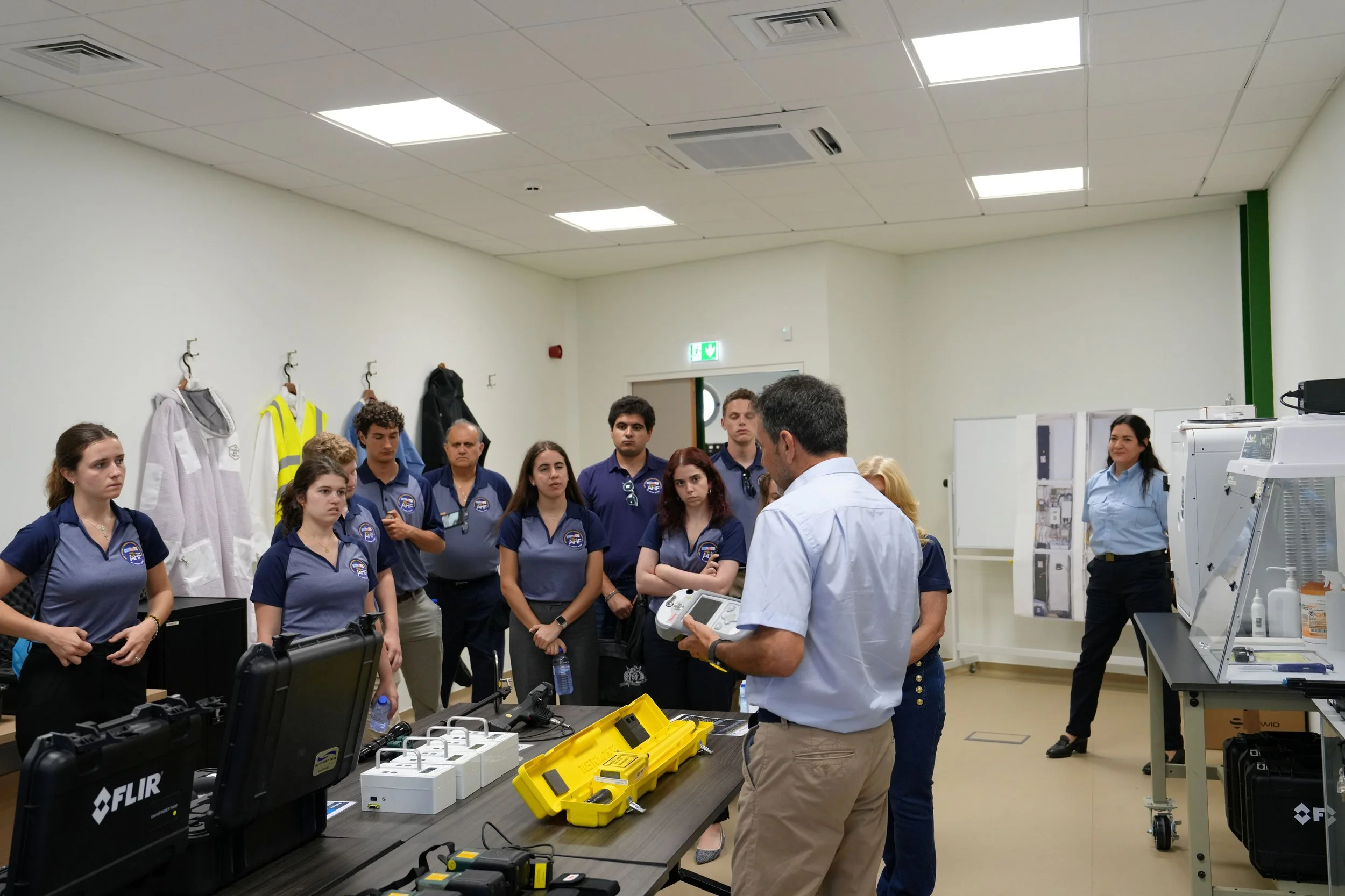  Student delegation received a tour and briefing at Cyprus Center for Land, Open-seas, and Port Security (CYCLOPS) Training Center. 