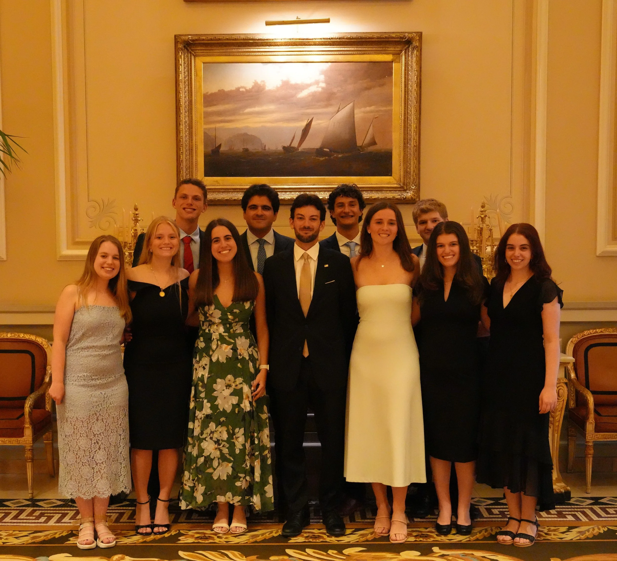  AHI Legislative Director Alexander Christofor with student group. 