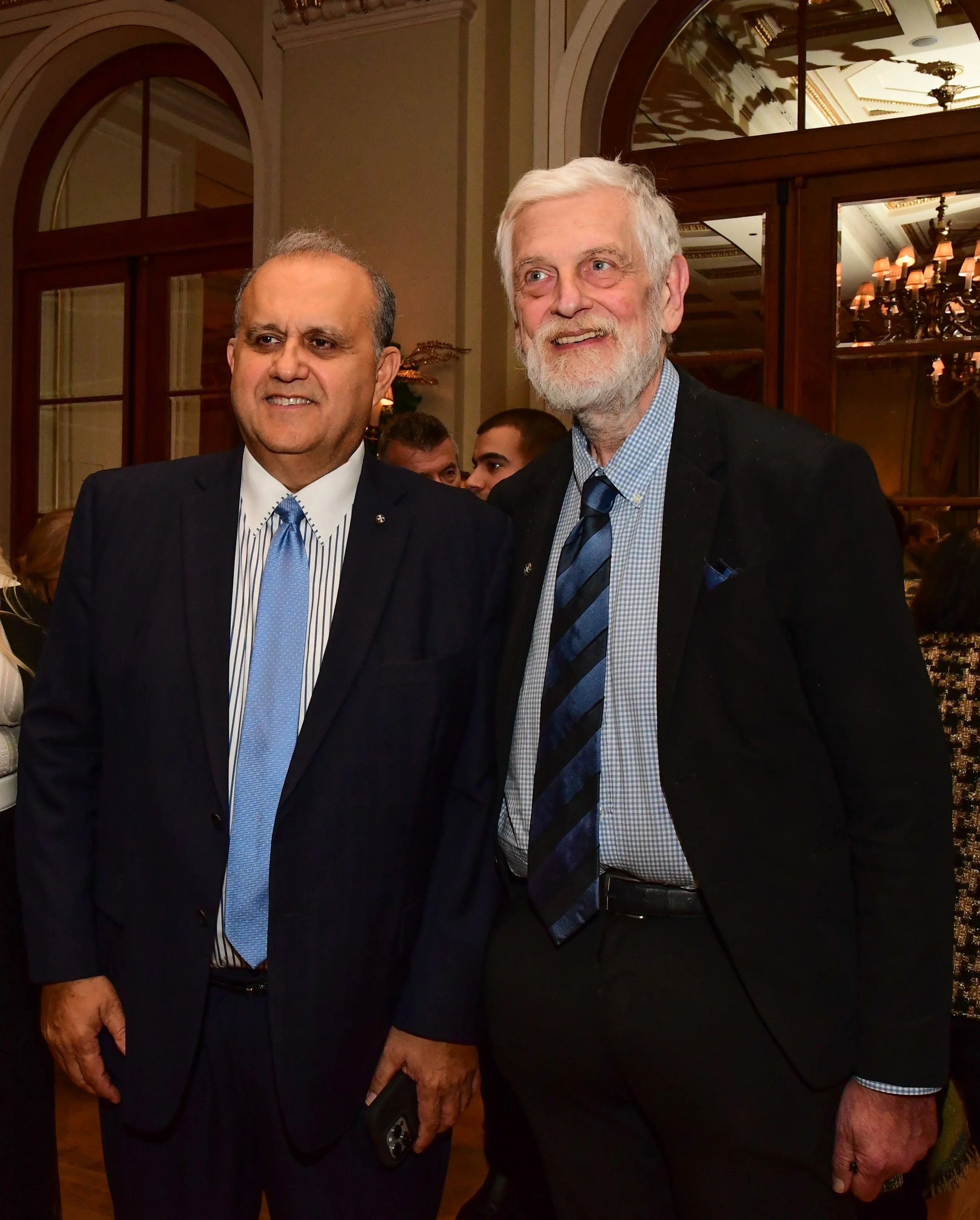   Nick Larigakis with Greece’s Deputy Minister of Foreign Affairs responsible for Hellenes Abroad, Giannis Loverdos  