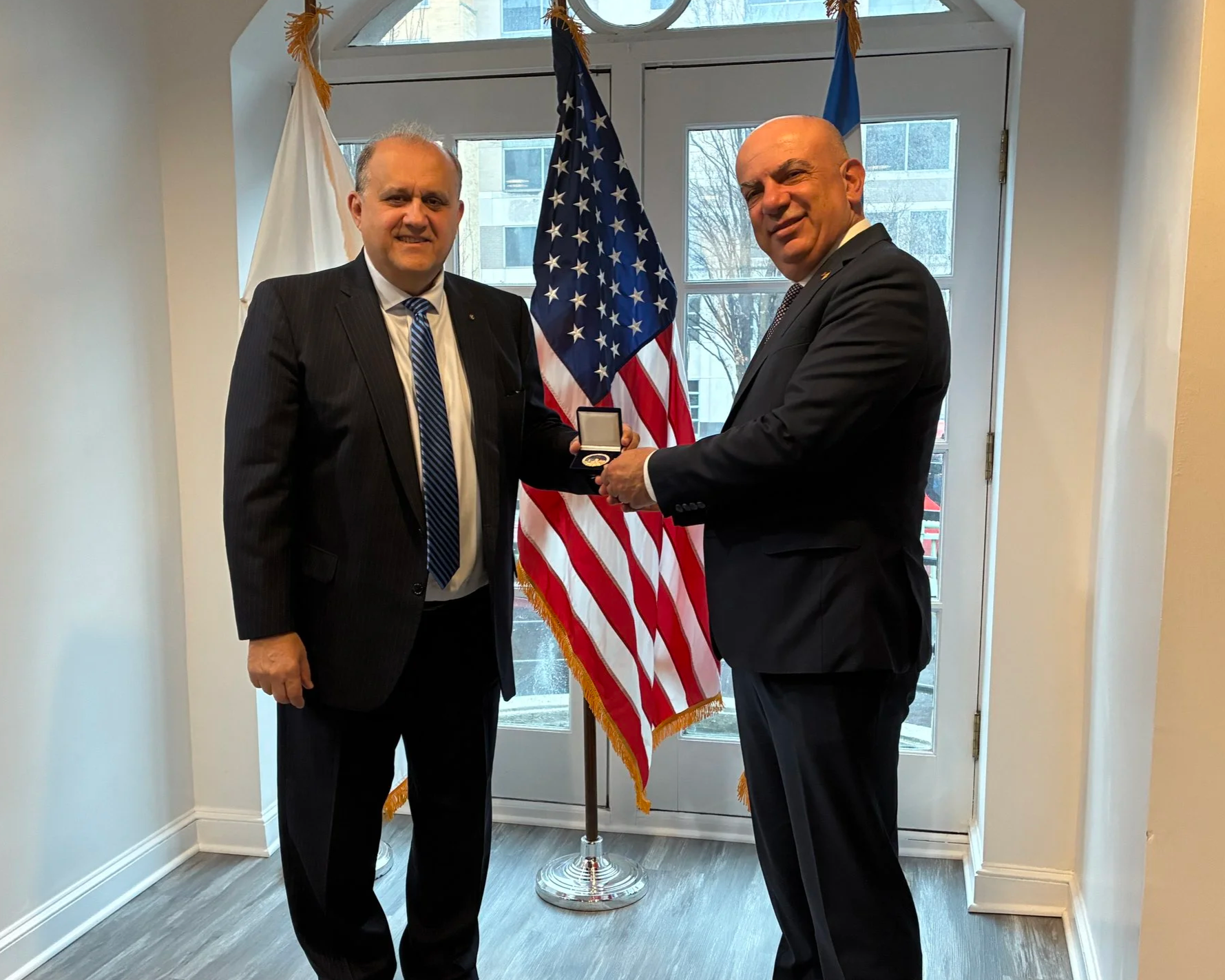 AHI, Cypriot National Guard Leadership Discuss U.S.–Cyprus Defense Cooperation at the Hellenic House in Washington