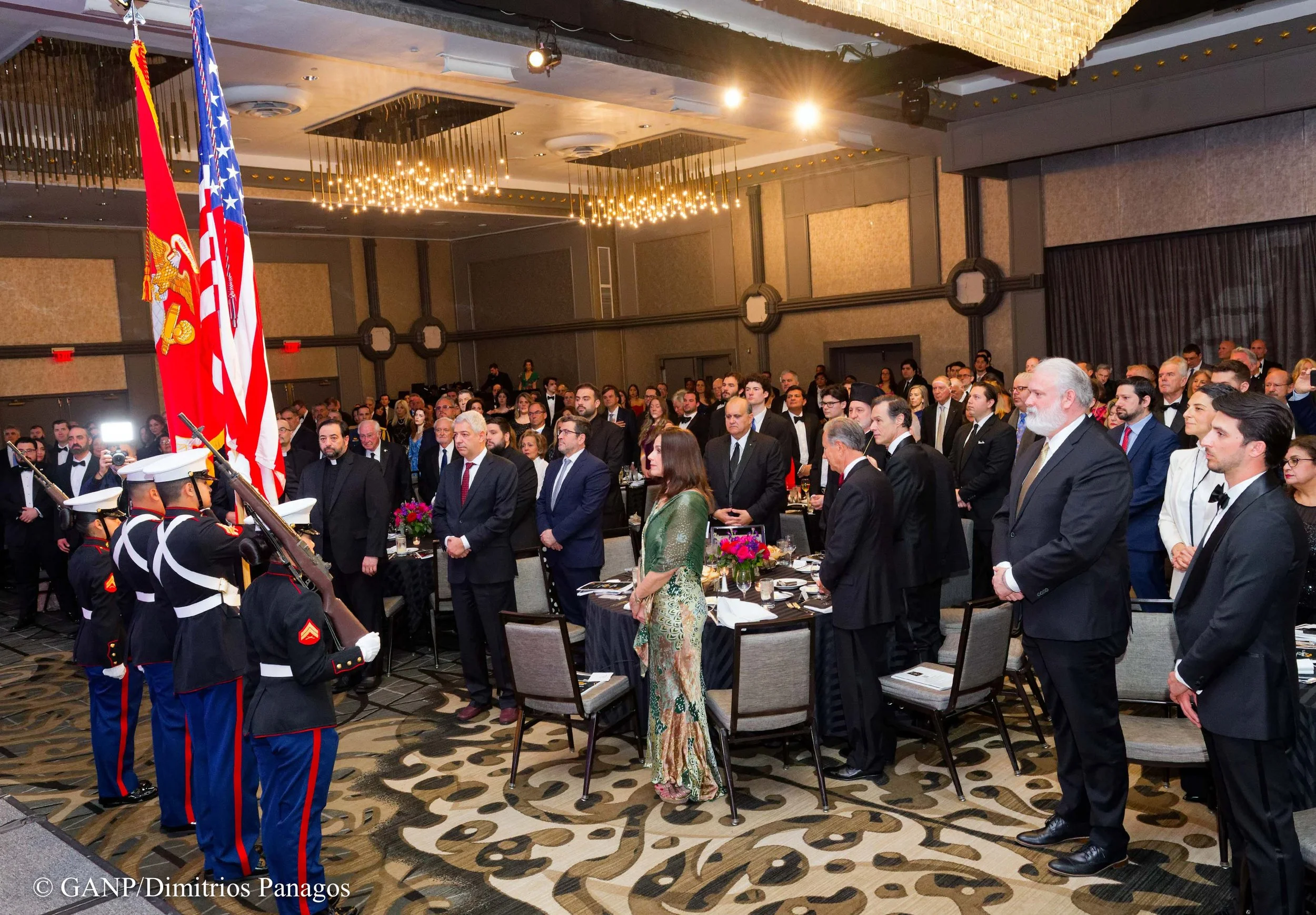 Presentation of the Colors by the United States Marine Corps Headquarters Battalion Color Guard