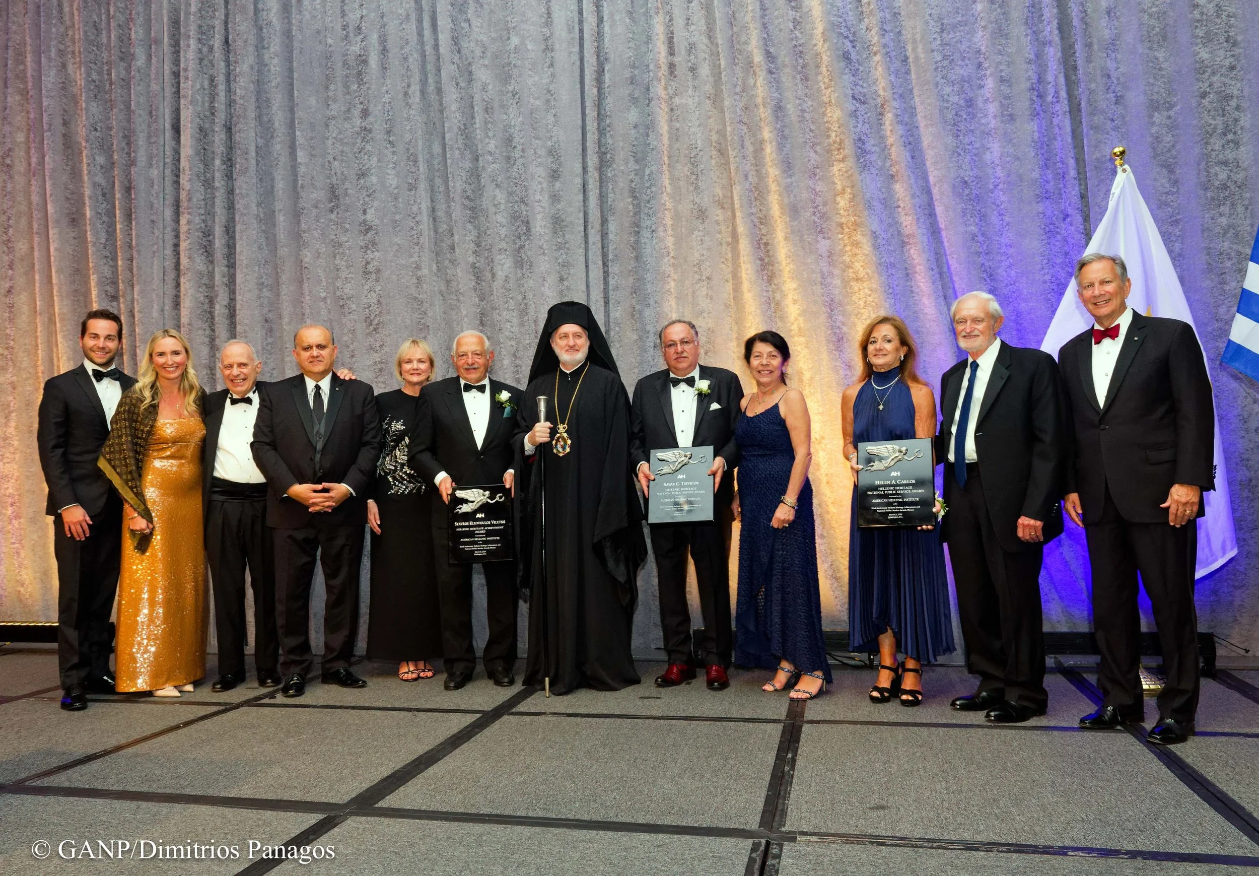 The 2026 Honorees with with their families and His Eminence Archbishop Elpidophoros