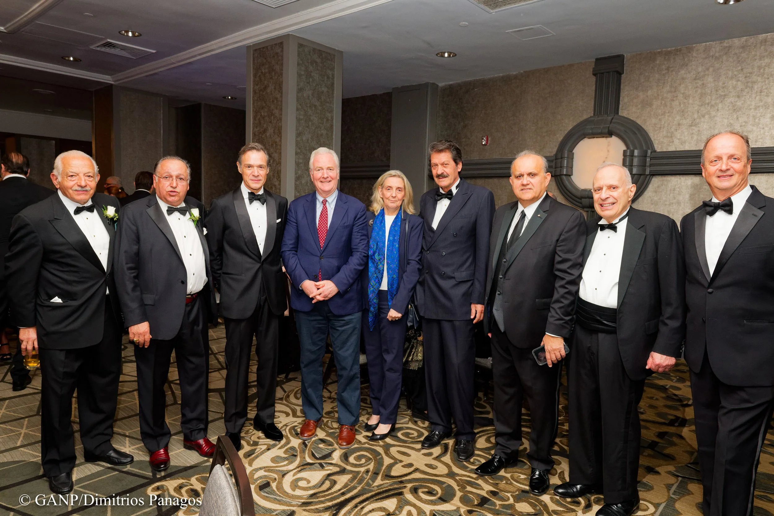 Stavros Veletsis, Savas Tsivicos, Ambassador Antonis Alexandridis, Sen. Chris VanHollen, Katherine VanHollen, Kostas Alexakis, Nick Larigakis, James Lagos, Peter Karounos