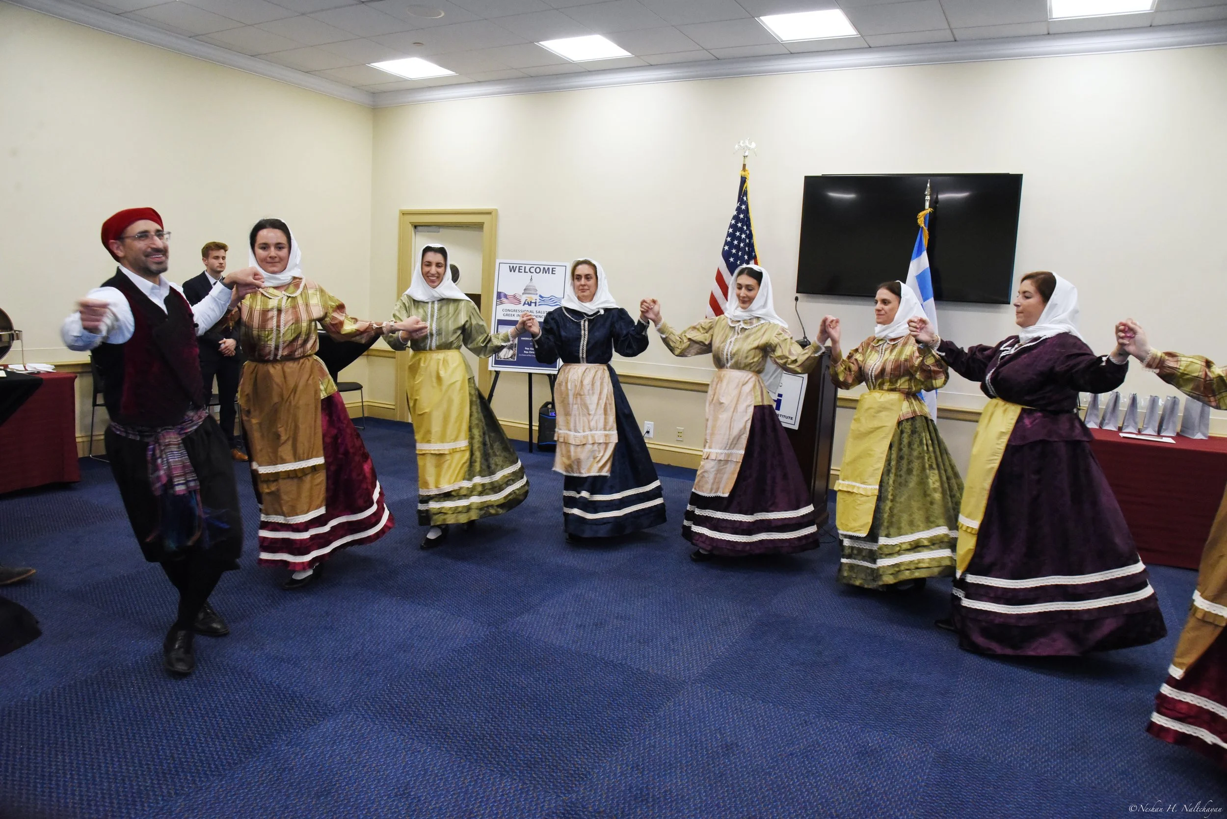 The Byzantio Center for Greek Dance and Cultural Arts performed traditional Greek dances