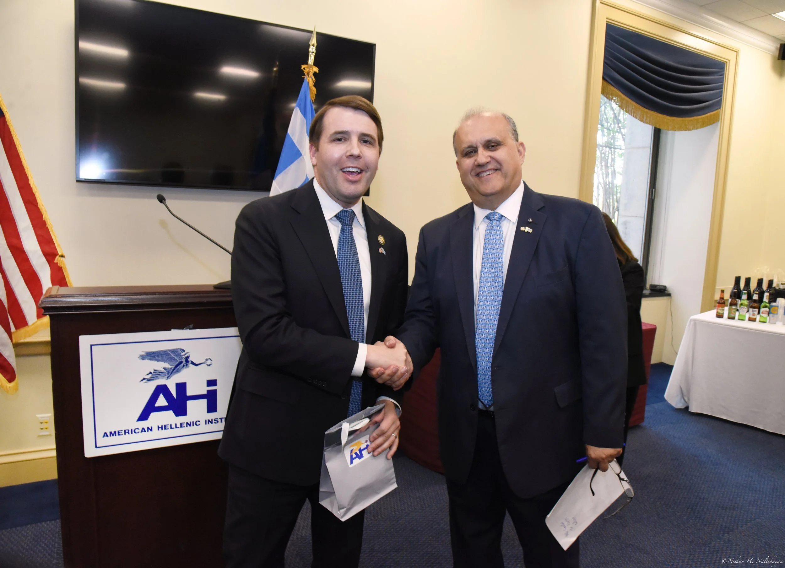 Larigakis with Representative Chris Pappas (D-NH) 