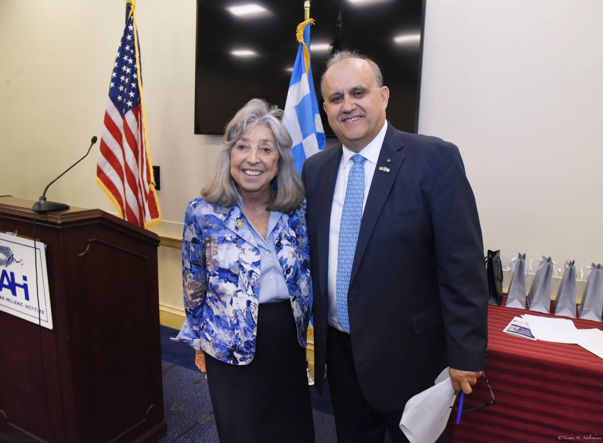 Representative Dina Titus (D-NV) with AHI President Larigakis