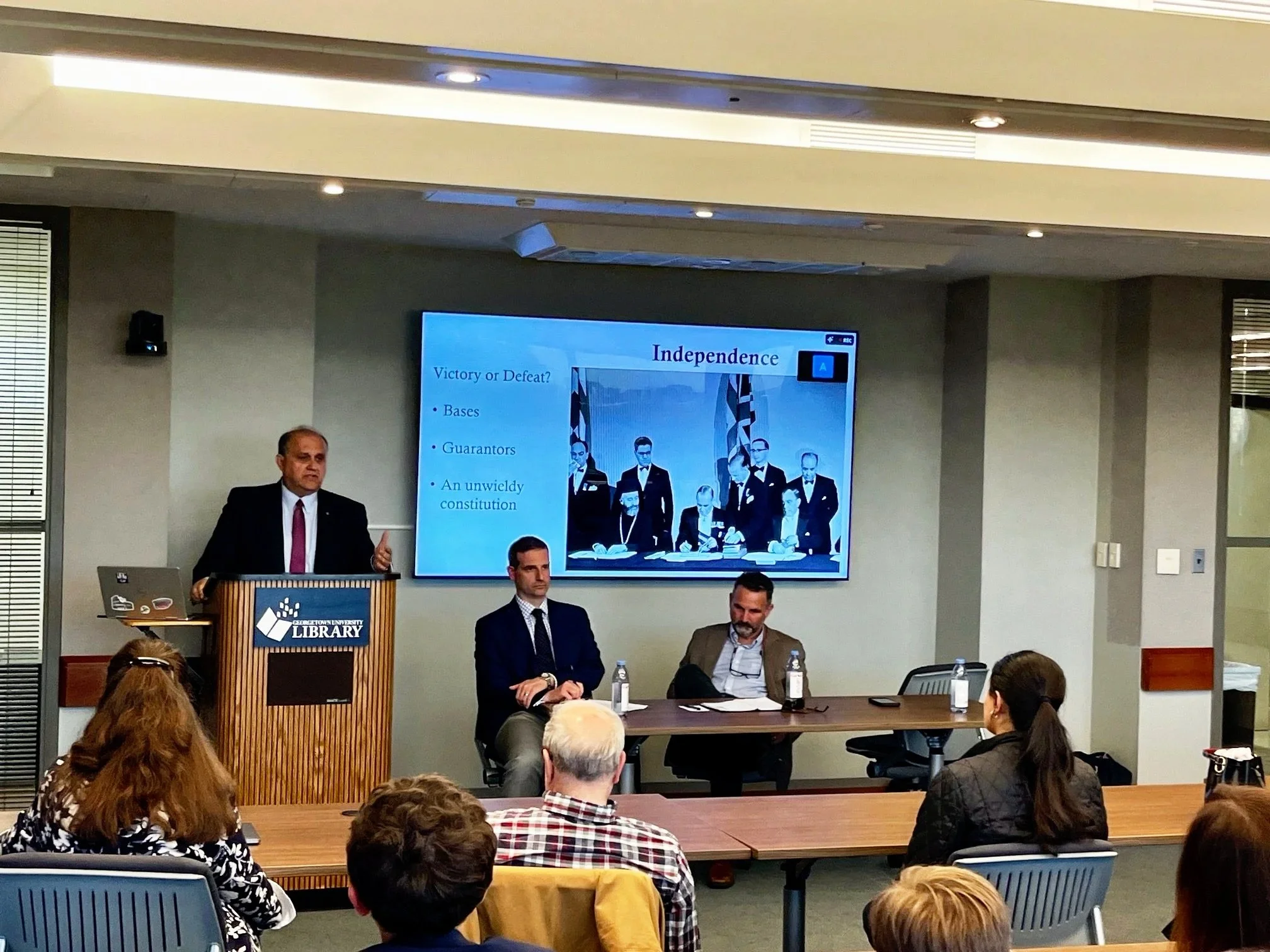 AHI President, AHIF Fellow Participate in Georgetown Panel on Cyprus