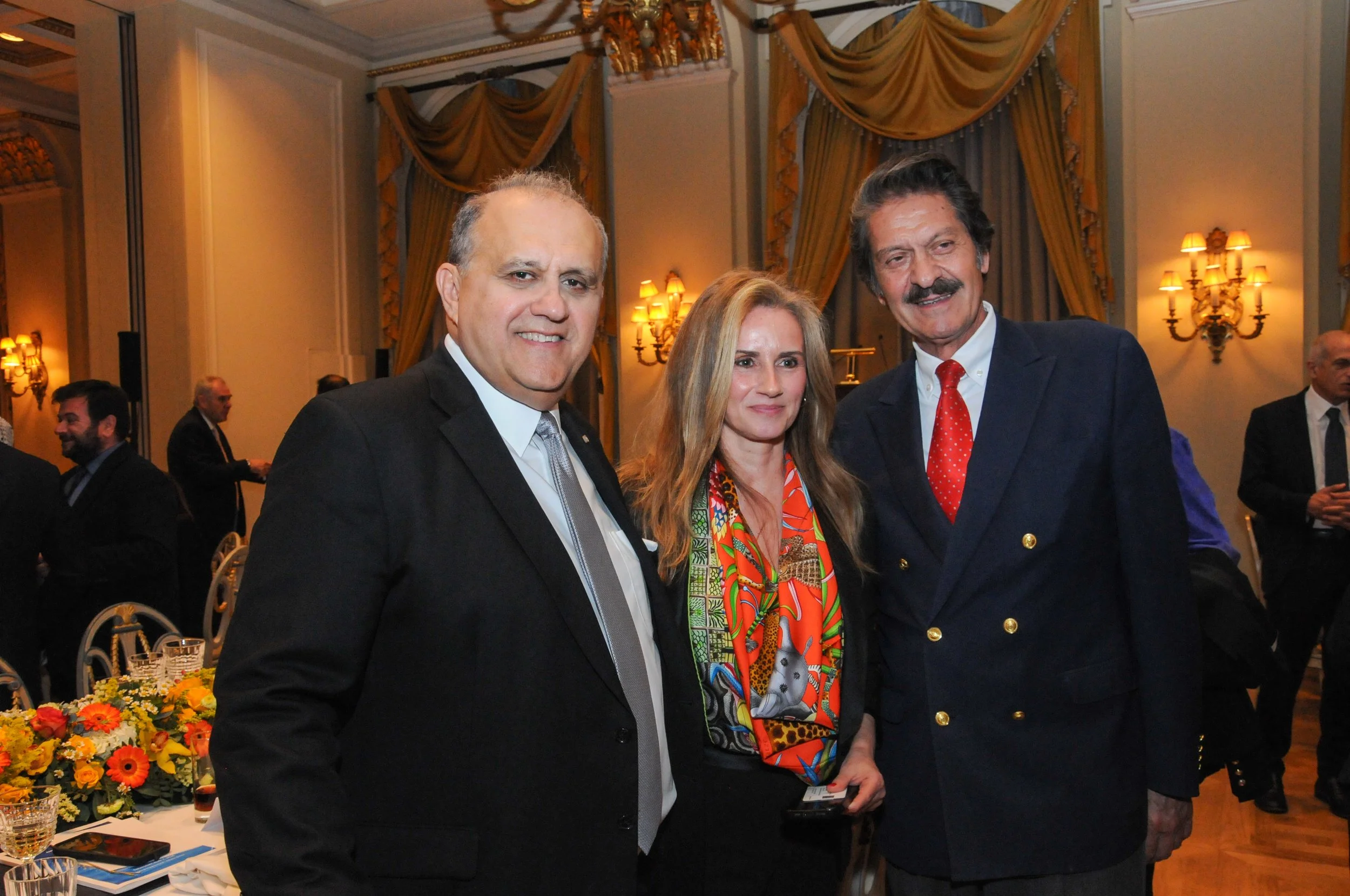 From left to right: AHI President Mr. Larigakis; Ms. Christina Chatzitrakosa; and AHI Board Secretary Mr. Kostas Alexakis, Esq.