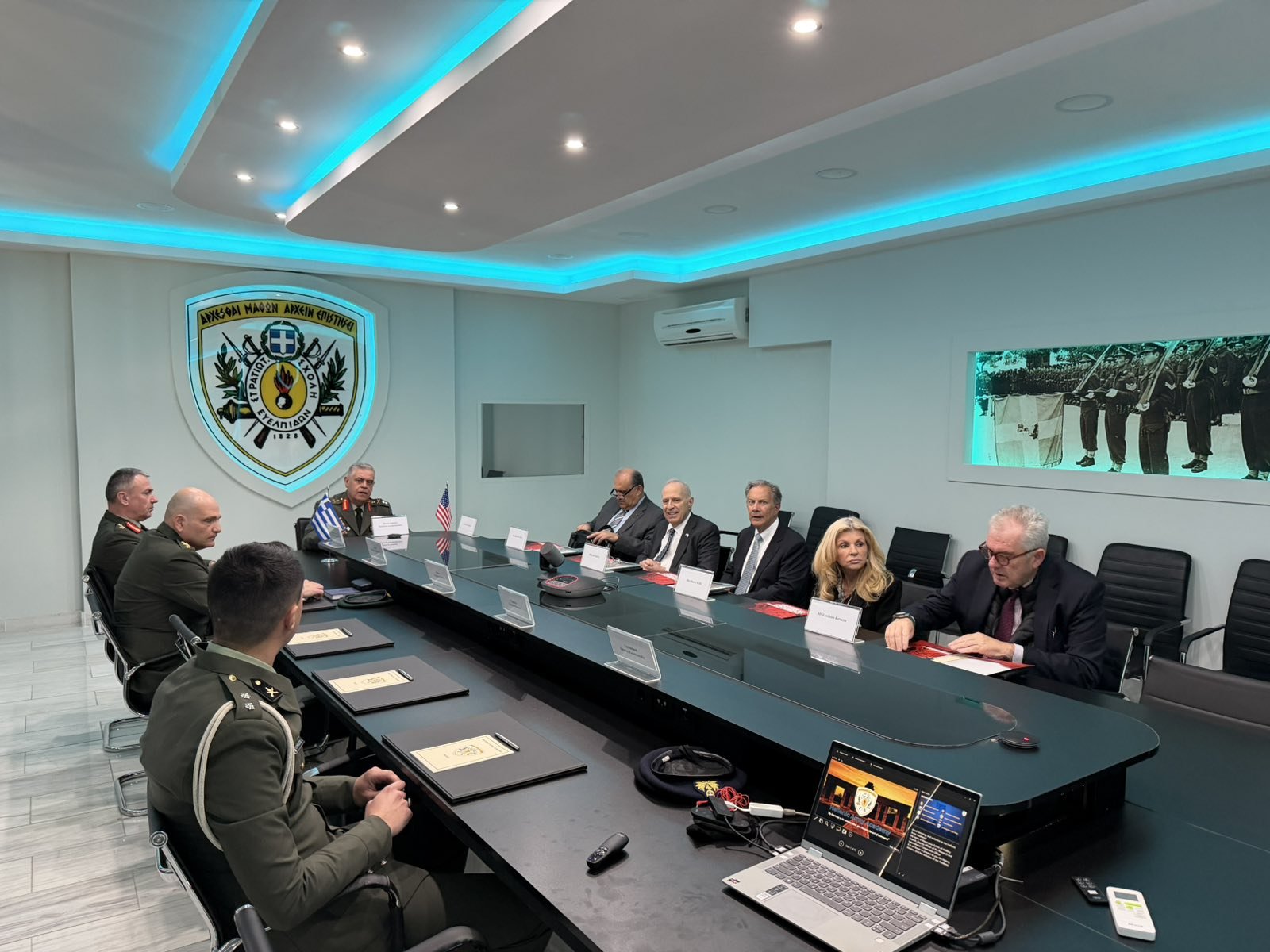 Meeting at the Hellenic Army Academy, known as the “Greek West Point"