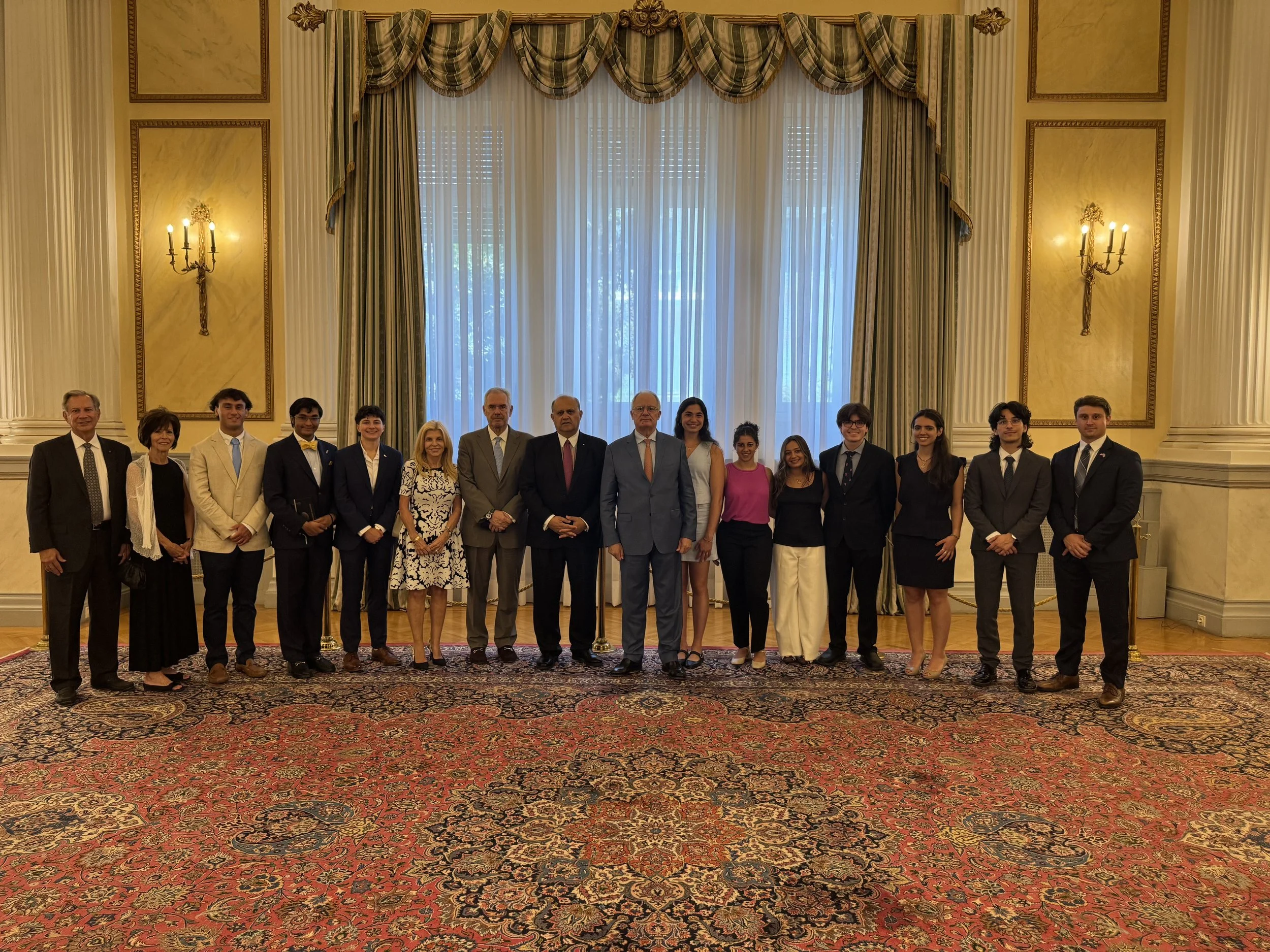  President of the Hellenic Republic Konstantinos Tassoulas took the time to meet our students and engage in thoughtful conversation with them. 