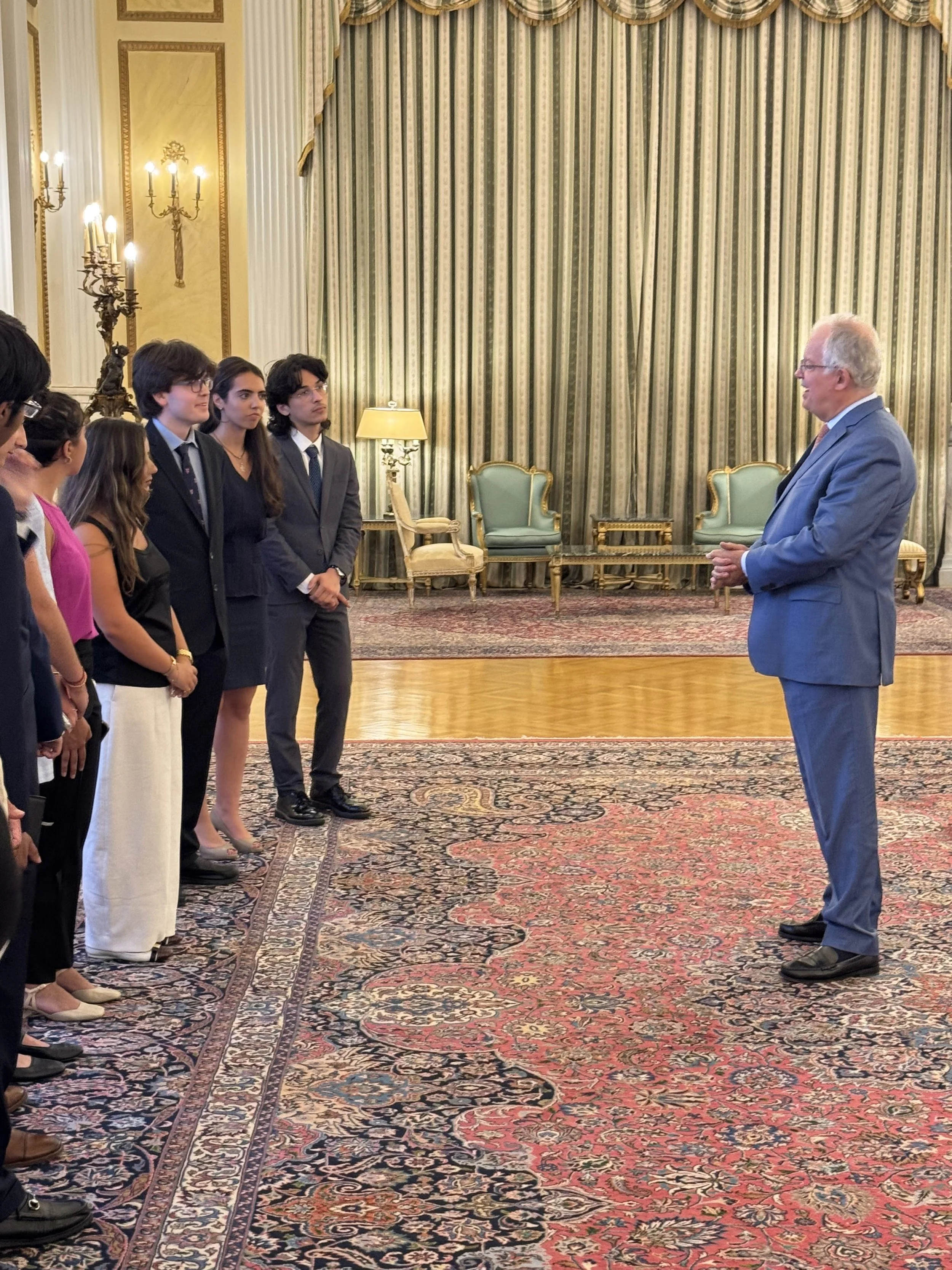  President Tassoulas fielded questions from our students. 