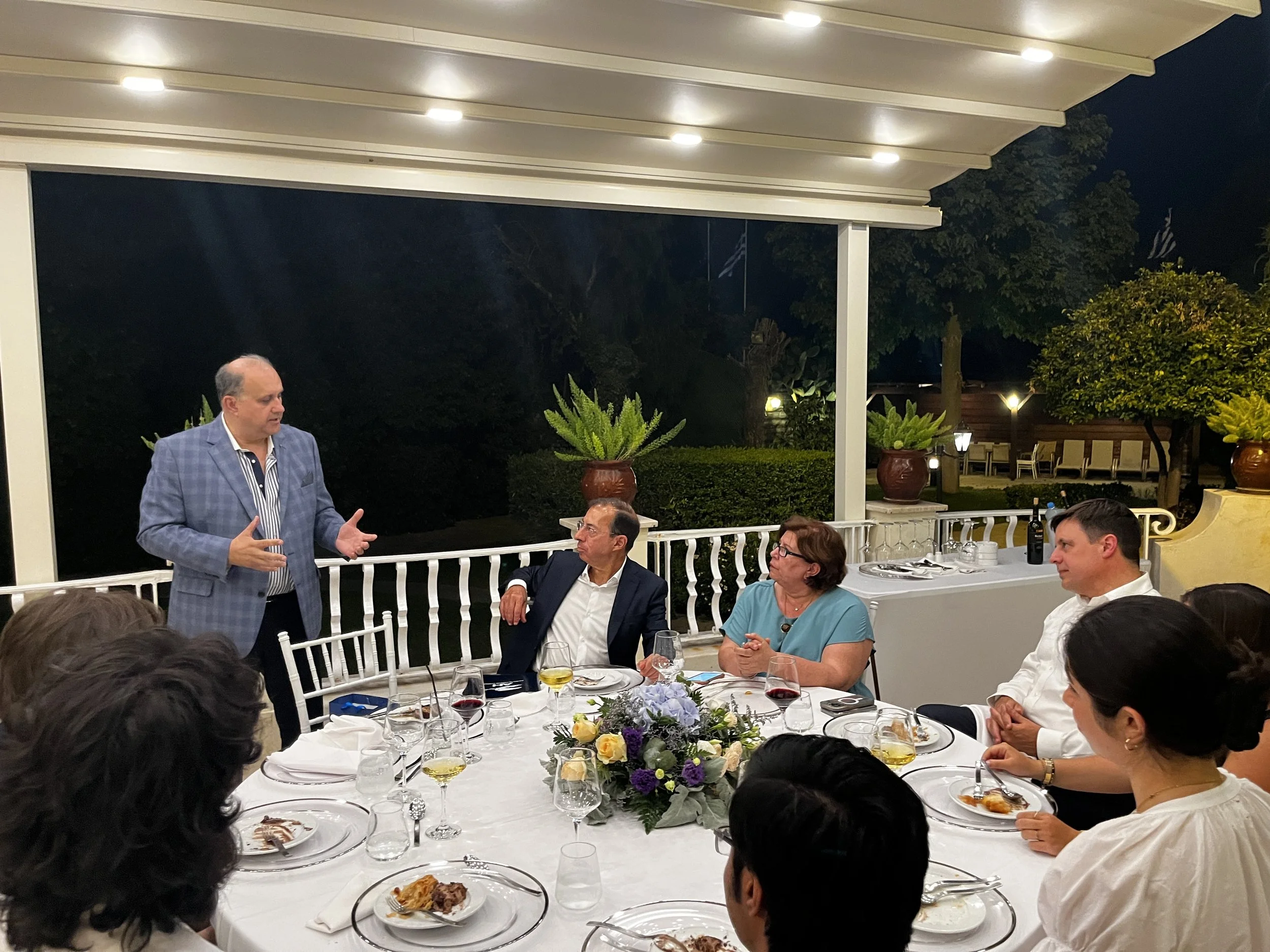  The delegation attends a dinner hosted by Greek Ambassador to Cyprus Constantinos Kollias. 