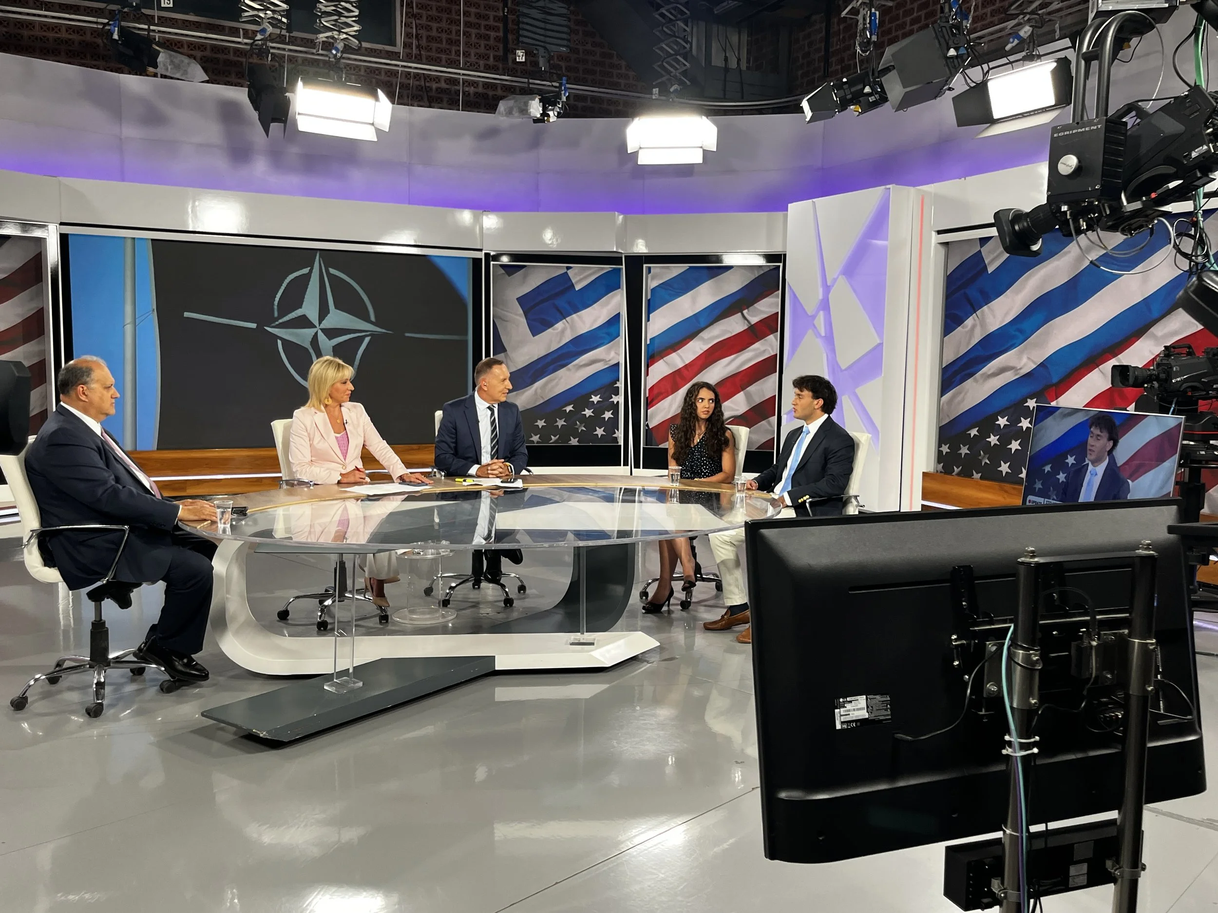  AHI President Nick Larigakis and students appear on ERT to discuss the program. 