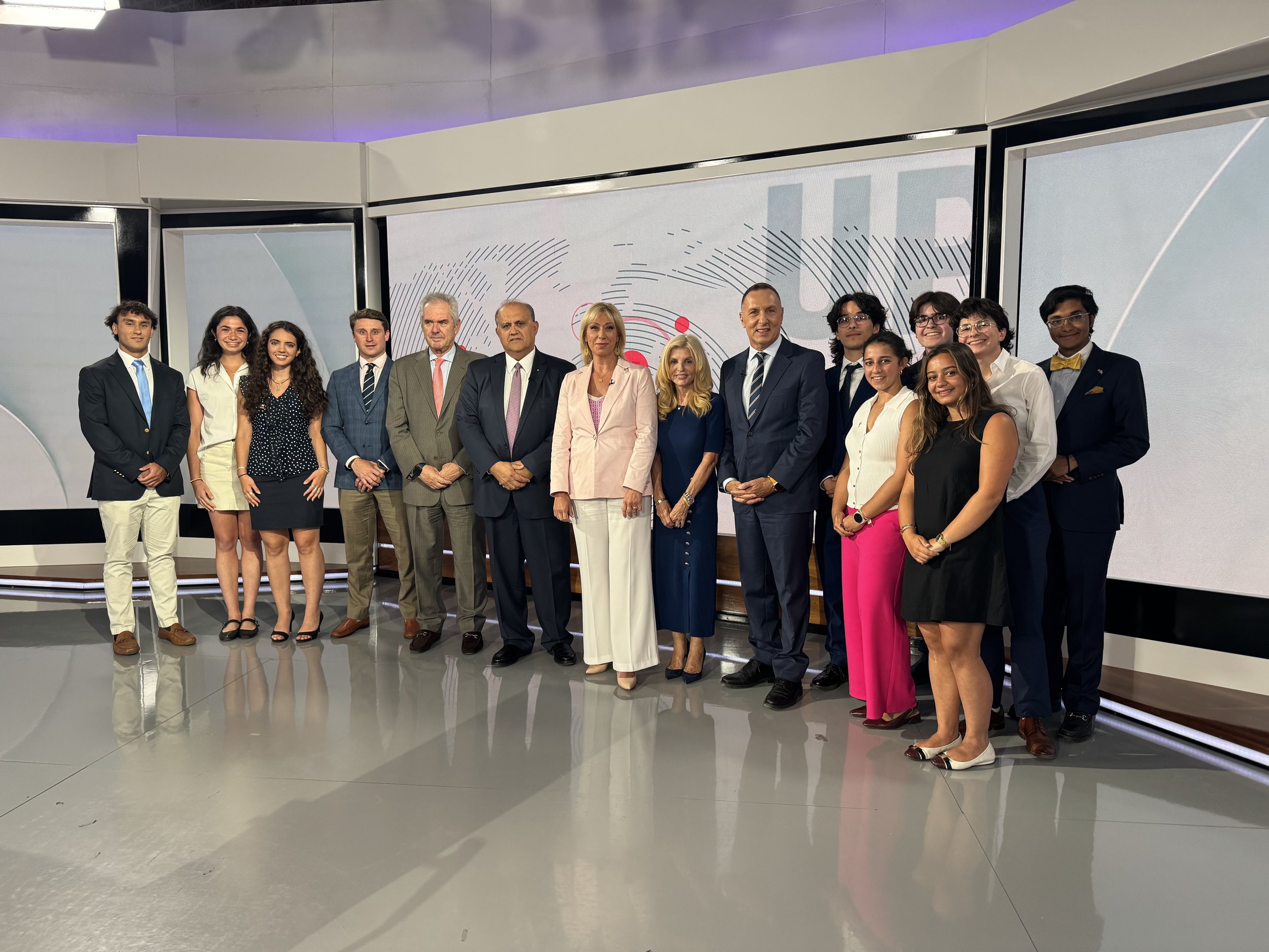  The delegation at ERT Studios. 