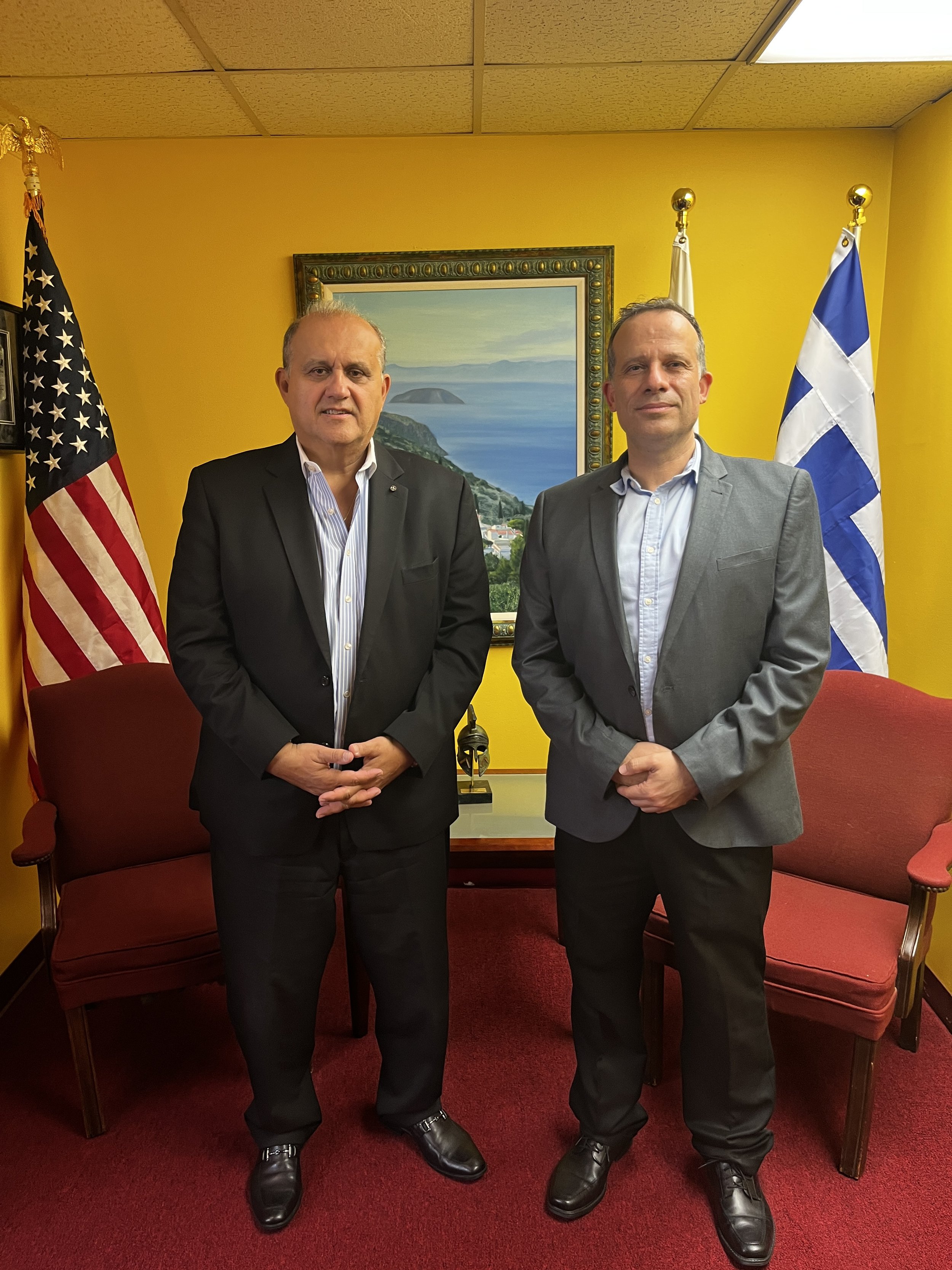 New Cyprus Defense Attaché Visits American Hellenic Institute