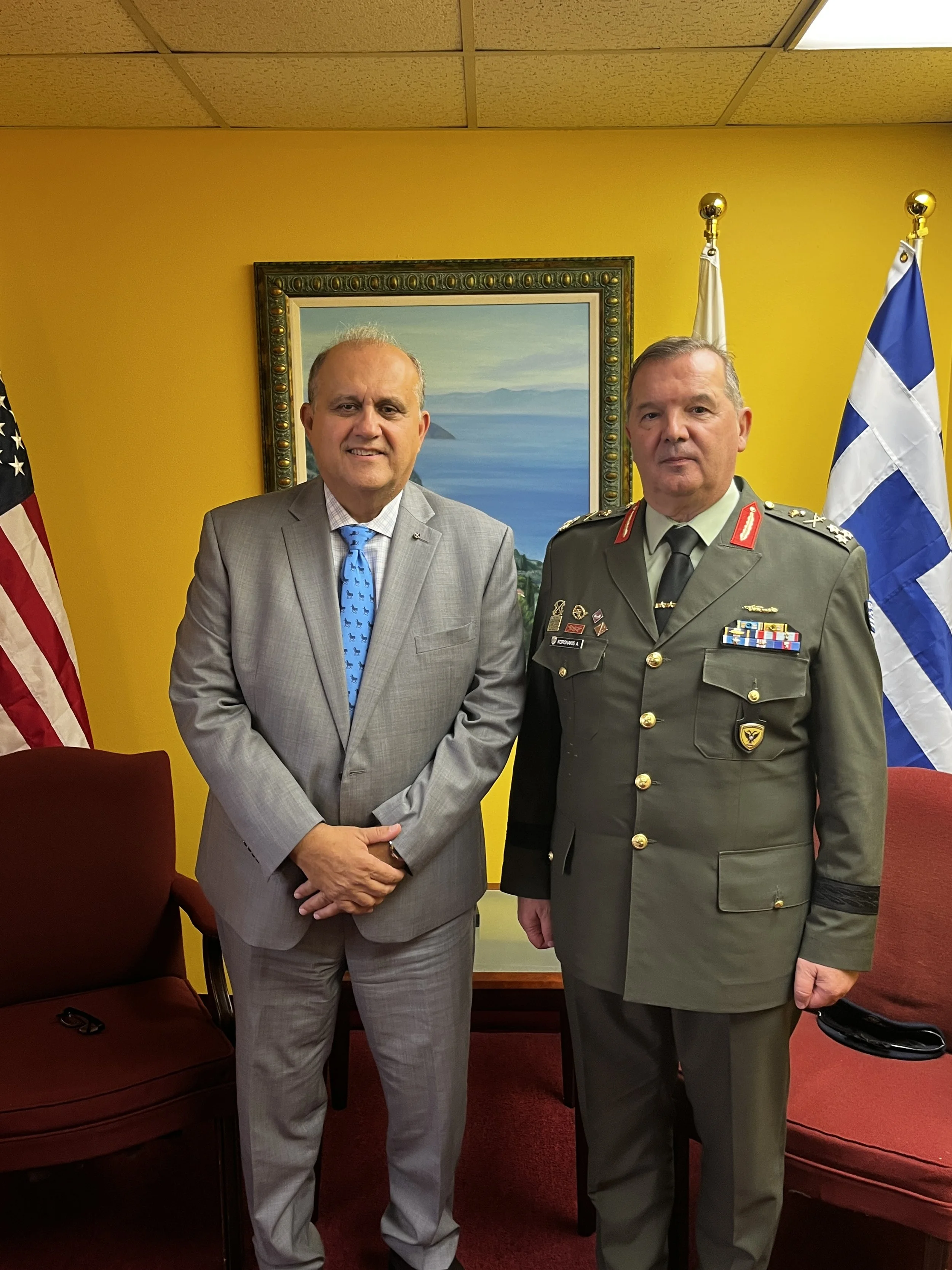 AHI Hosts Deputy Chief of the Hellenic Army General Staff at Hellenic House