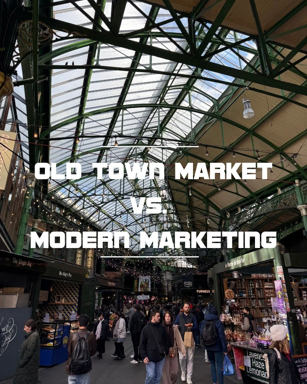 Old-School Farmer's Market: People walk by, see your booth, and decide to purchase. Location and physical visibility matter most.

Modern Marketing: Online, visibility relies on SEO, content, and ads&mdash;not just a street corner.

In today&rsquo;s 