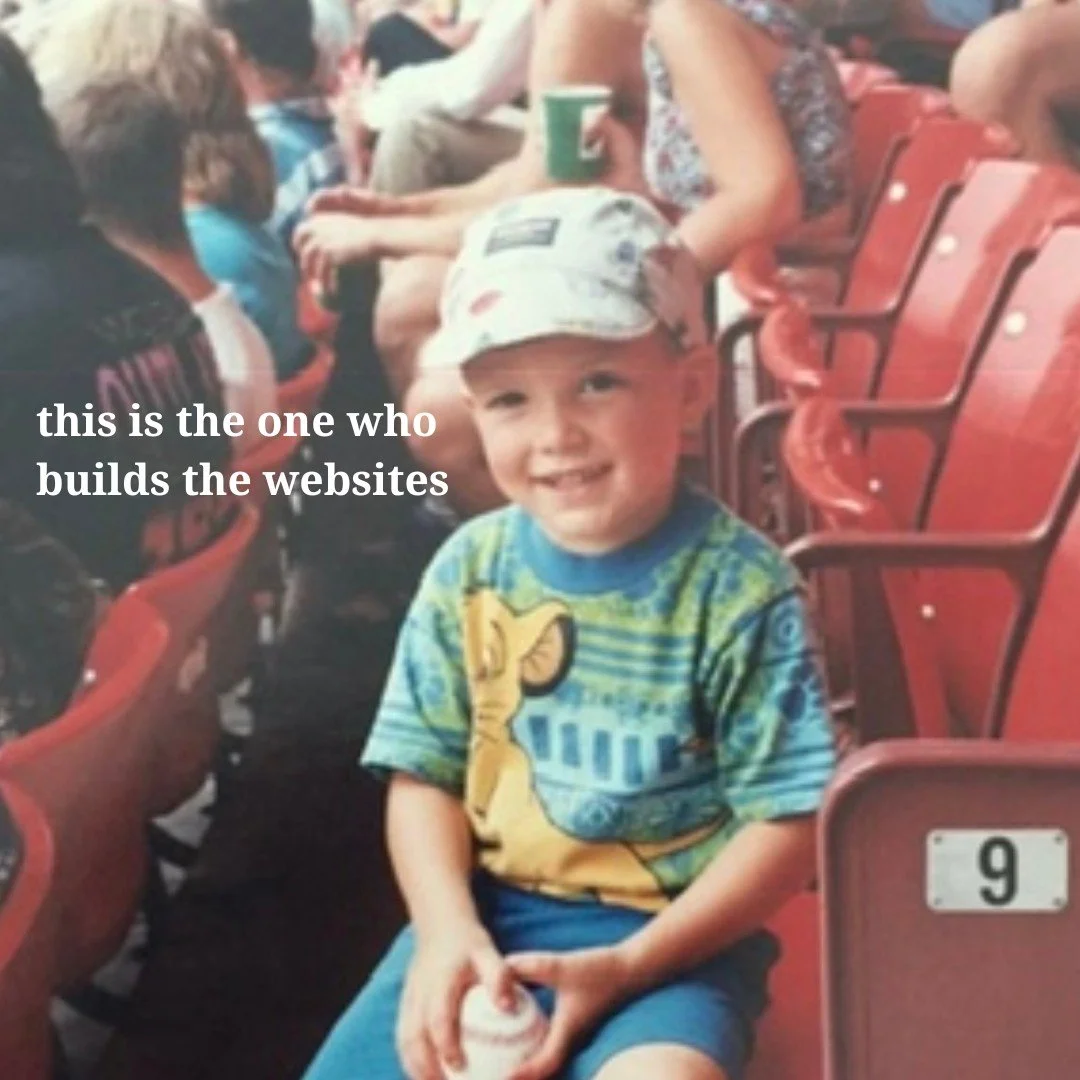 This is us. Well a few of us! The team behind the scenes at a young age 👶