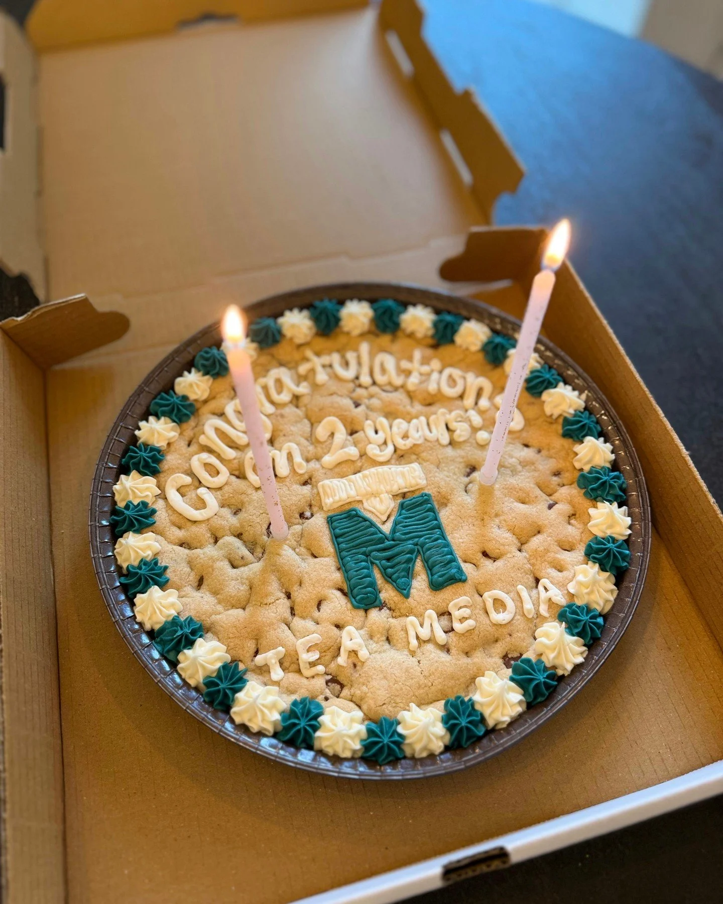 We made it. Officially celebrated two years this week with something sweet (Thanks @bluechipcookies_leawood). Thank you to every single brand that has trusted us with their digital marketing.

We've helped over 30+ brands, built and optimized 25+ web