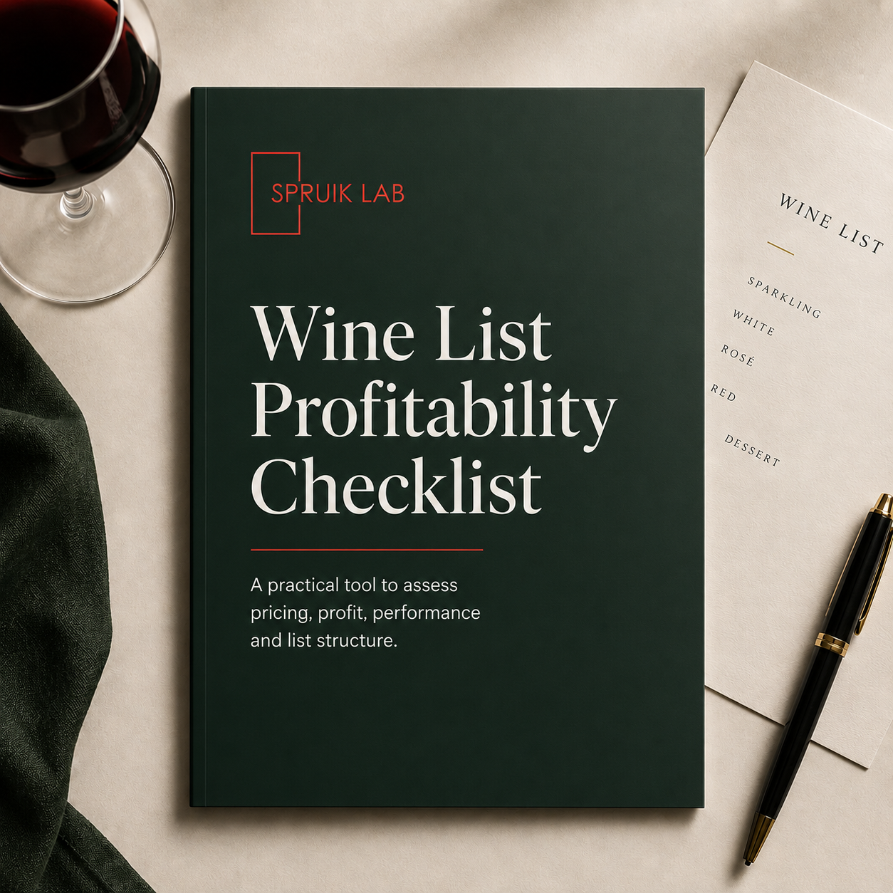 Your Free Spruik Lab Wine List Profitability Checklist
