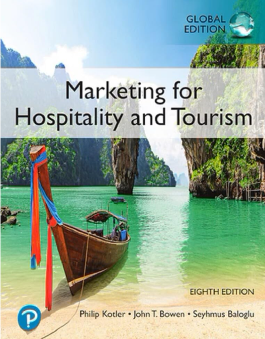 An image of the cover of Marketing for Hospitality and Tourism by Philip Kotler
