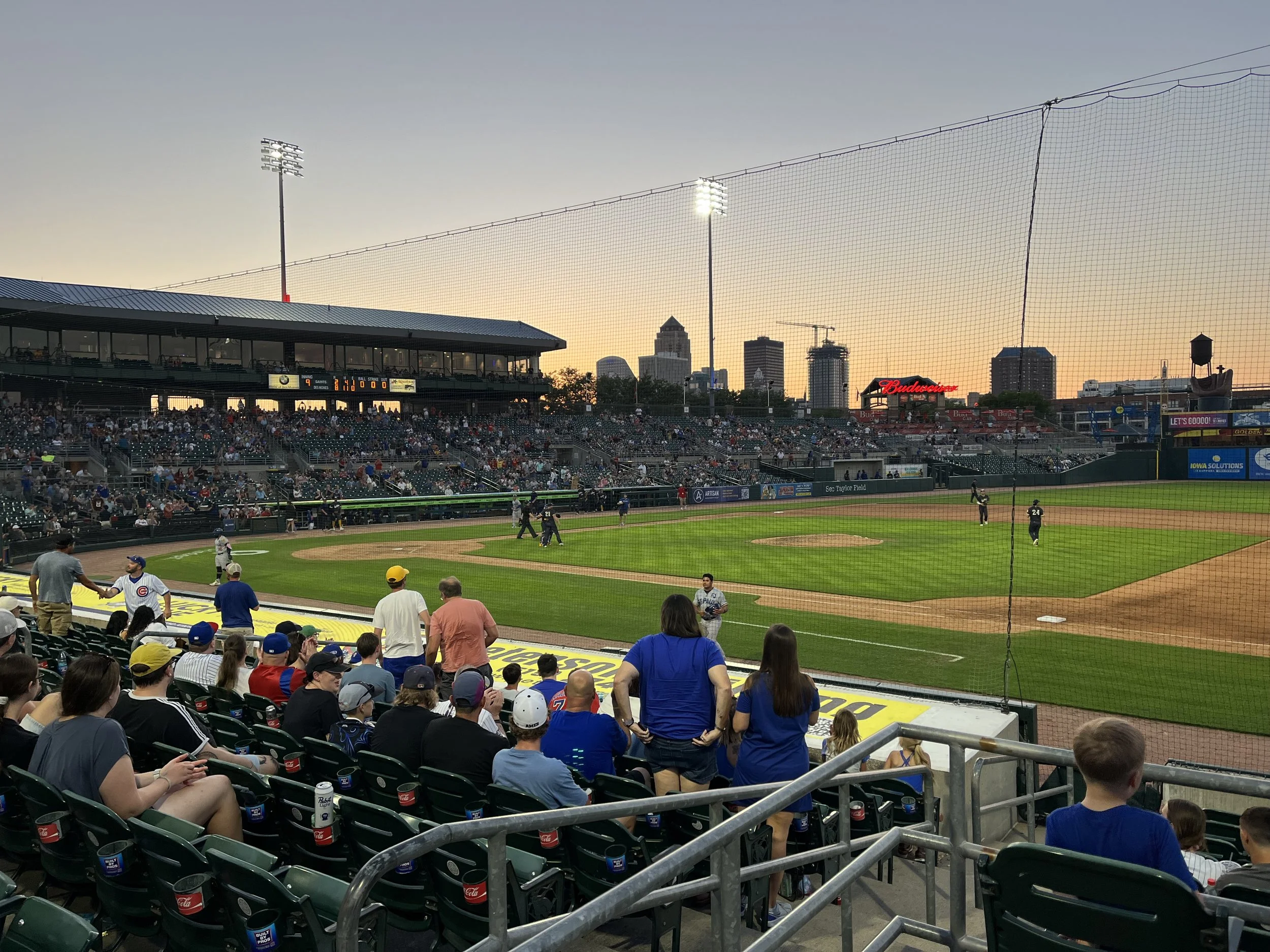 Field - Behind 1st base dusk.JPG