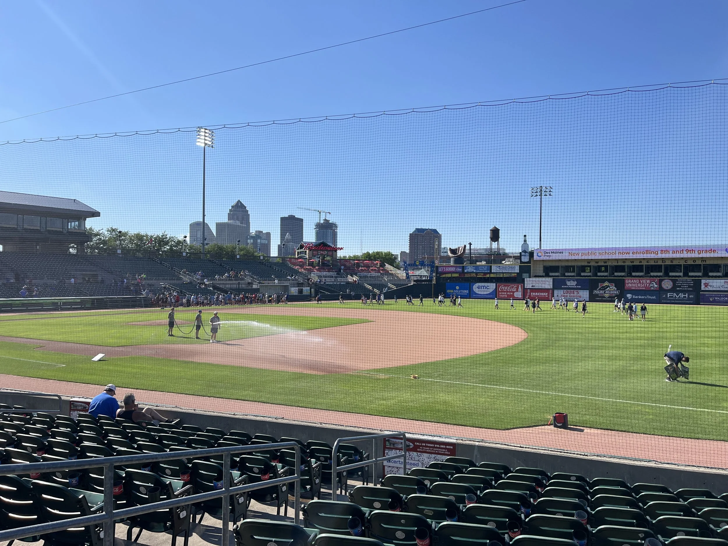 Field - Behind 1st base pregame.JPG