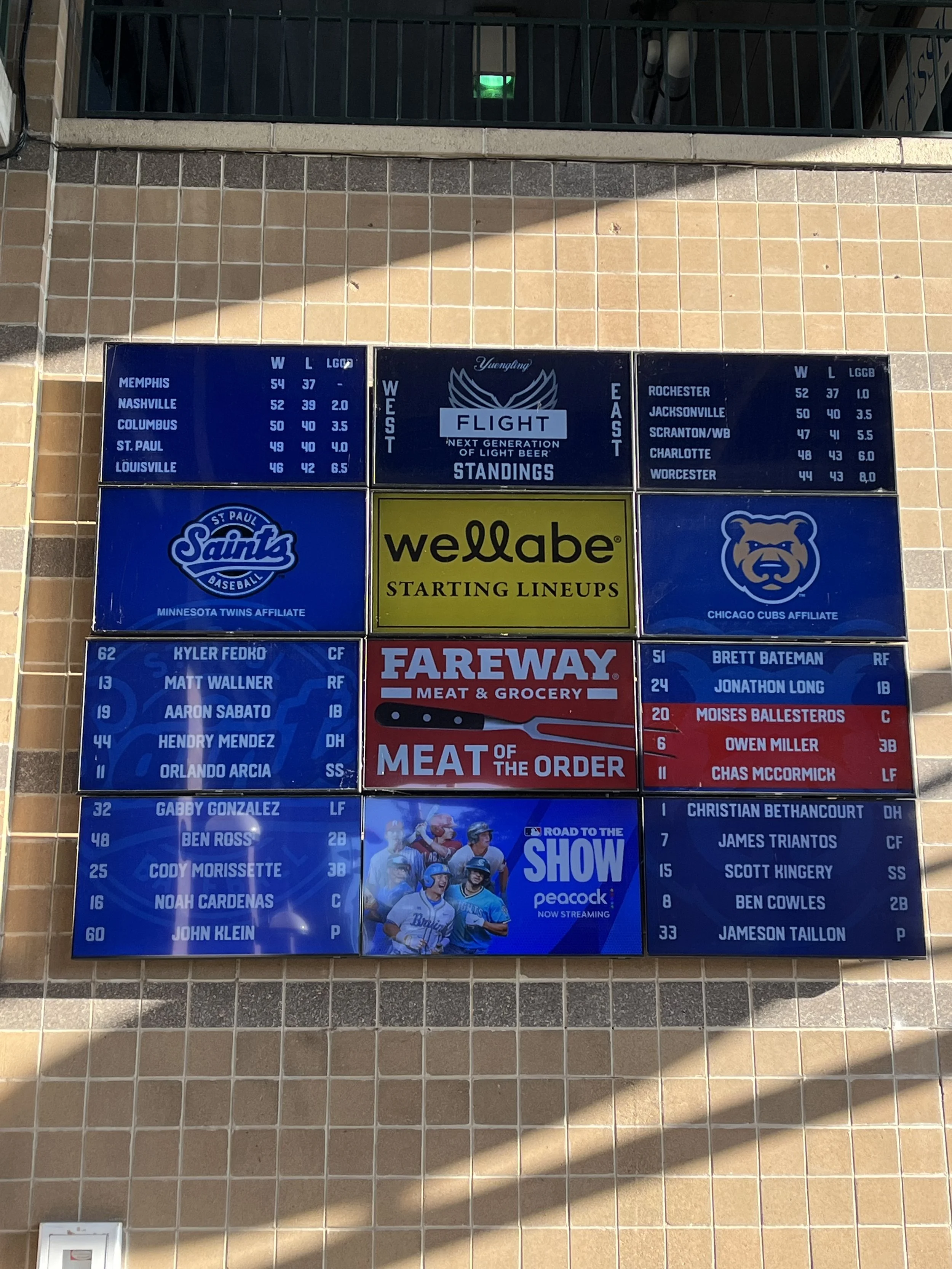 Lineups and Standings.JPG