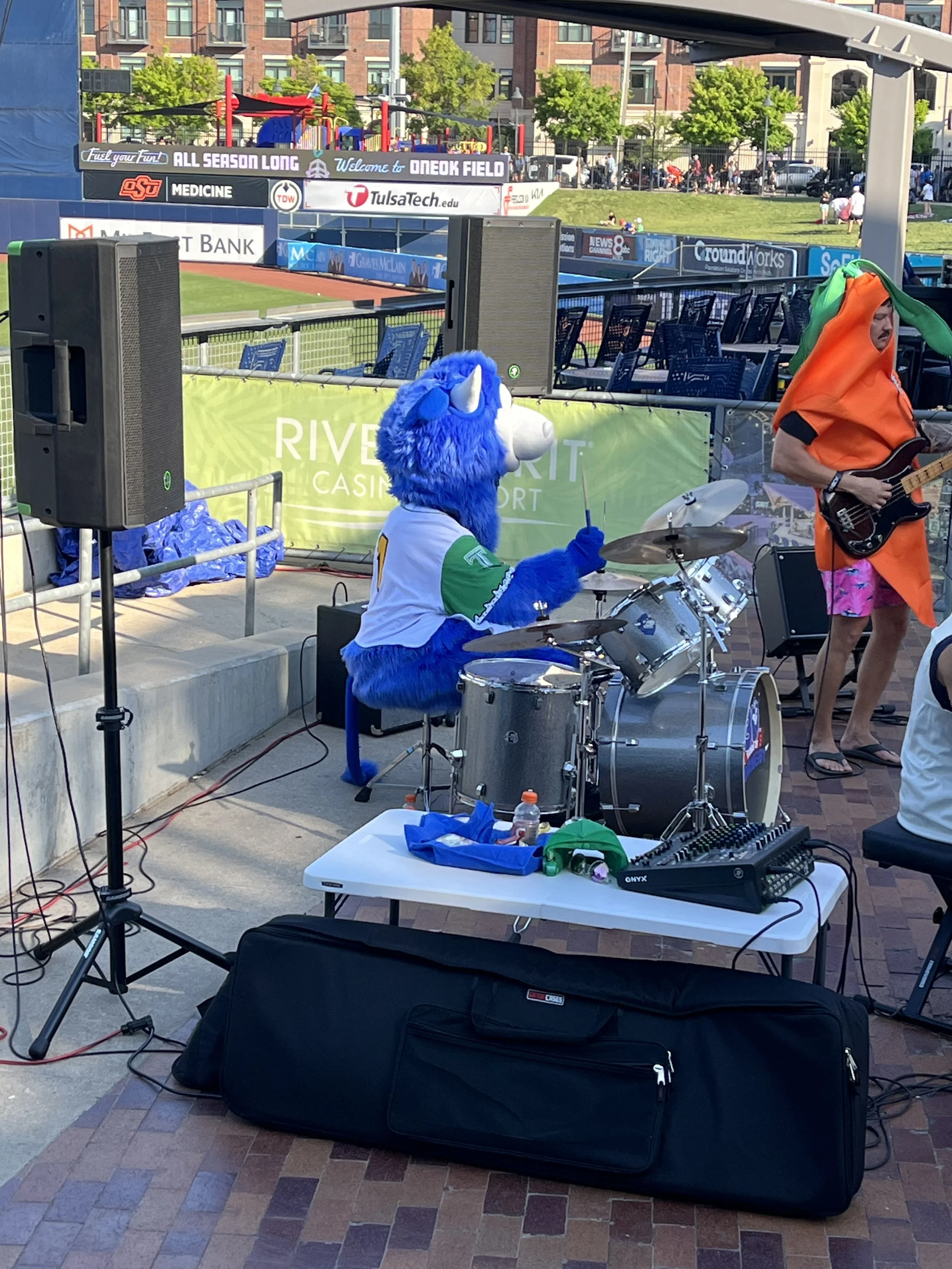 Hornsby Playing Drums.JPG