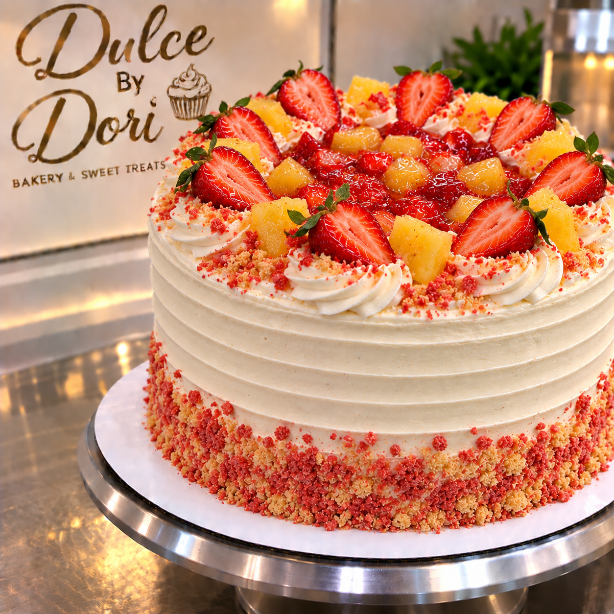 Strawberry Pineapple Cake