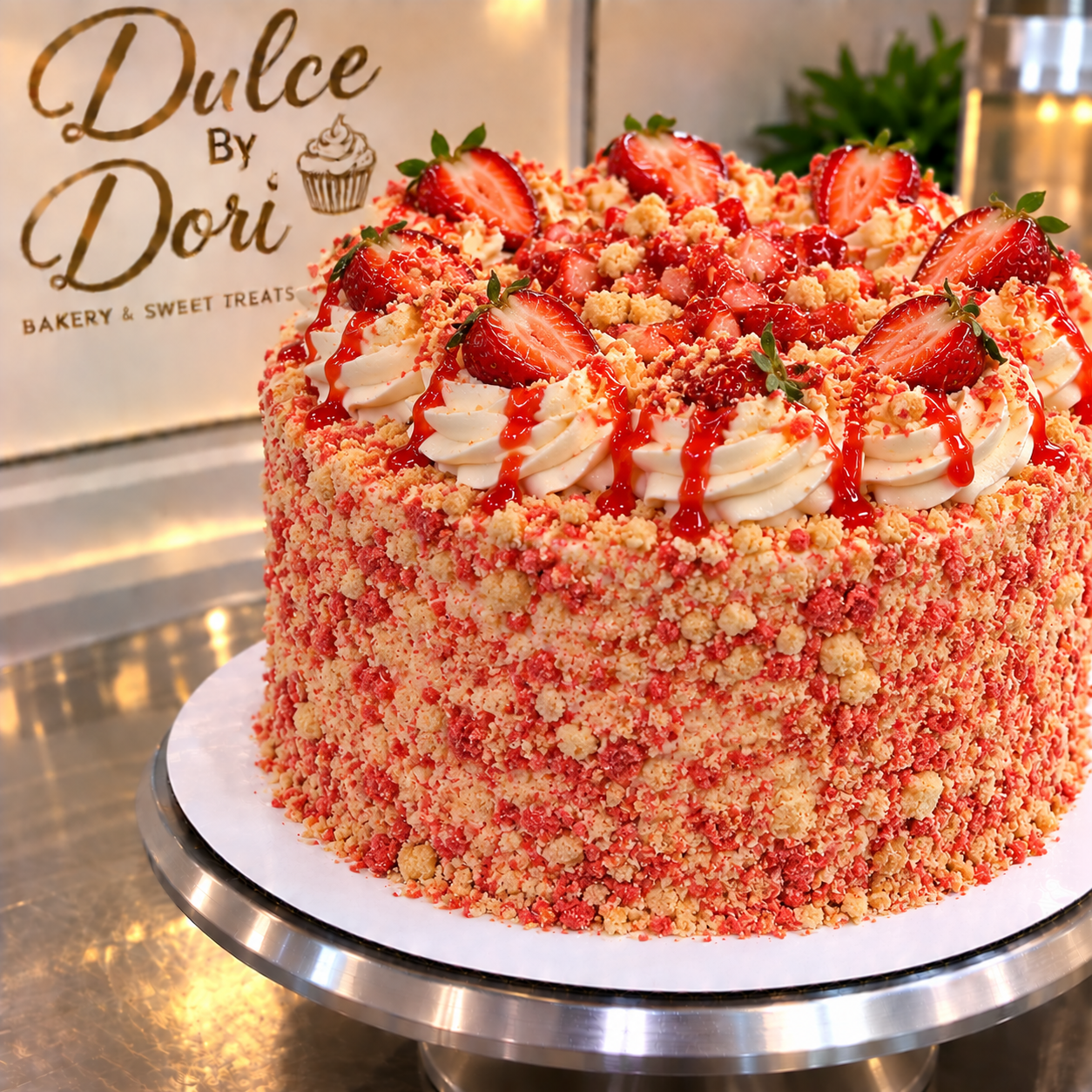 Strawberry Shortcake Cake