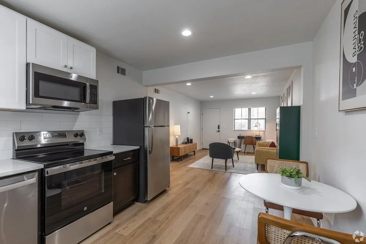 Kitchen area and dining 