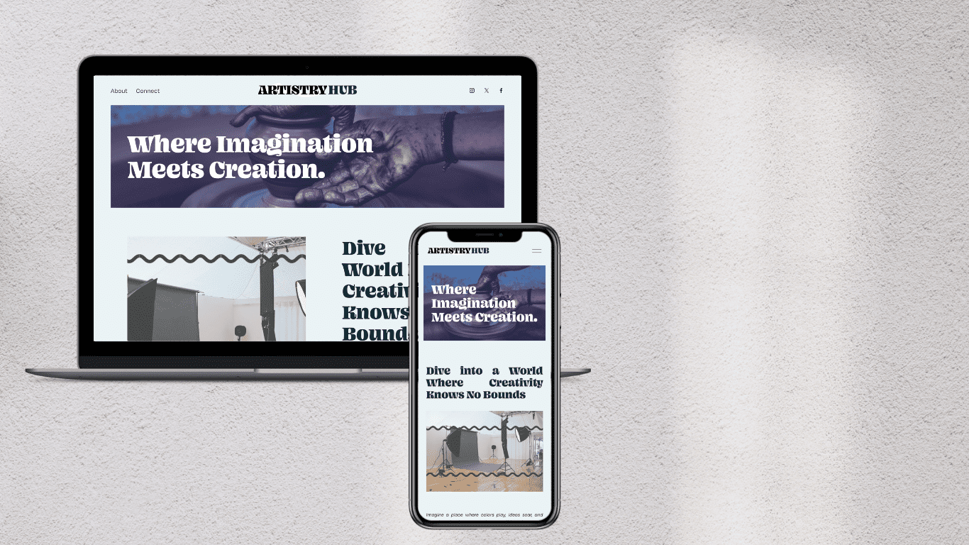 Modern Website Design for Artists | Elisabeth Hedge Web Design Services