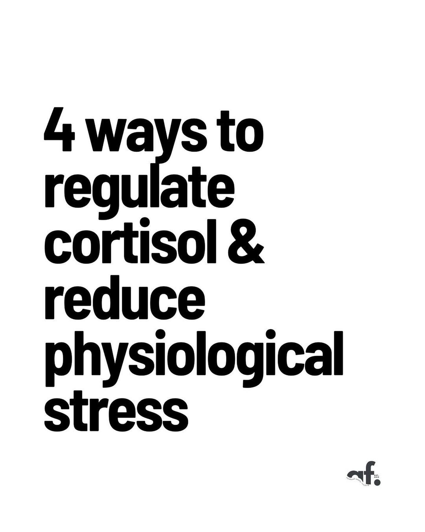 Are you feeling stressed out?⁠
⁠
Did you know that cortisol, a hormone produced in response to stress, can have negative effects on your body if not properly regulated?⁠
⁠
The good news is that you can take control of your stress levels and improve y
