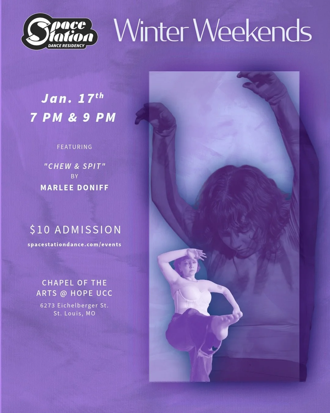 Space Station presents Winter Weekends: Marlee Doniff’s “chew &amp; spit”