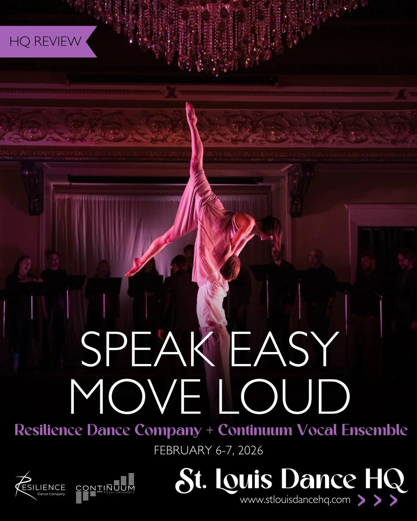 HQ Review: Resilience Dance Company and Continuum Vocal Ensemble present Speak Easy Move Loud