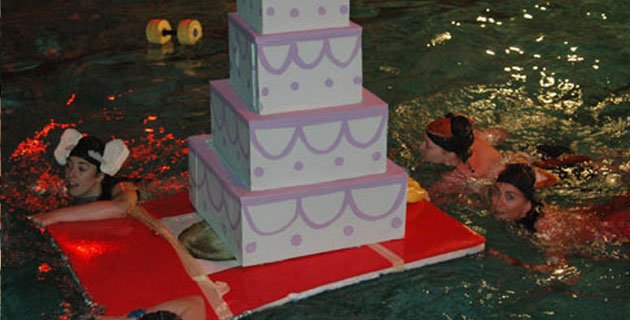 Cake at Back to School at the Pool