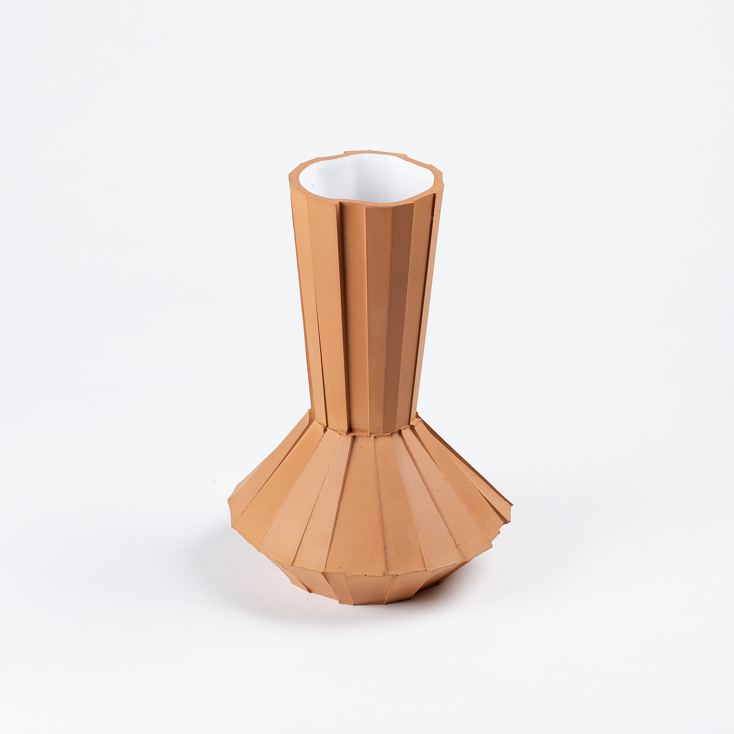Vase à facettes - Terracotta