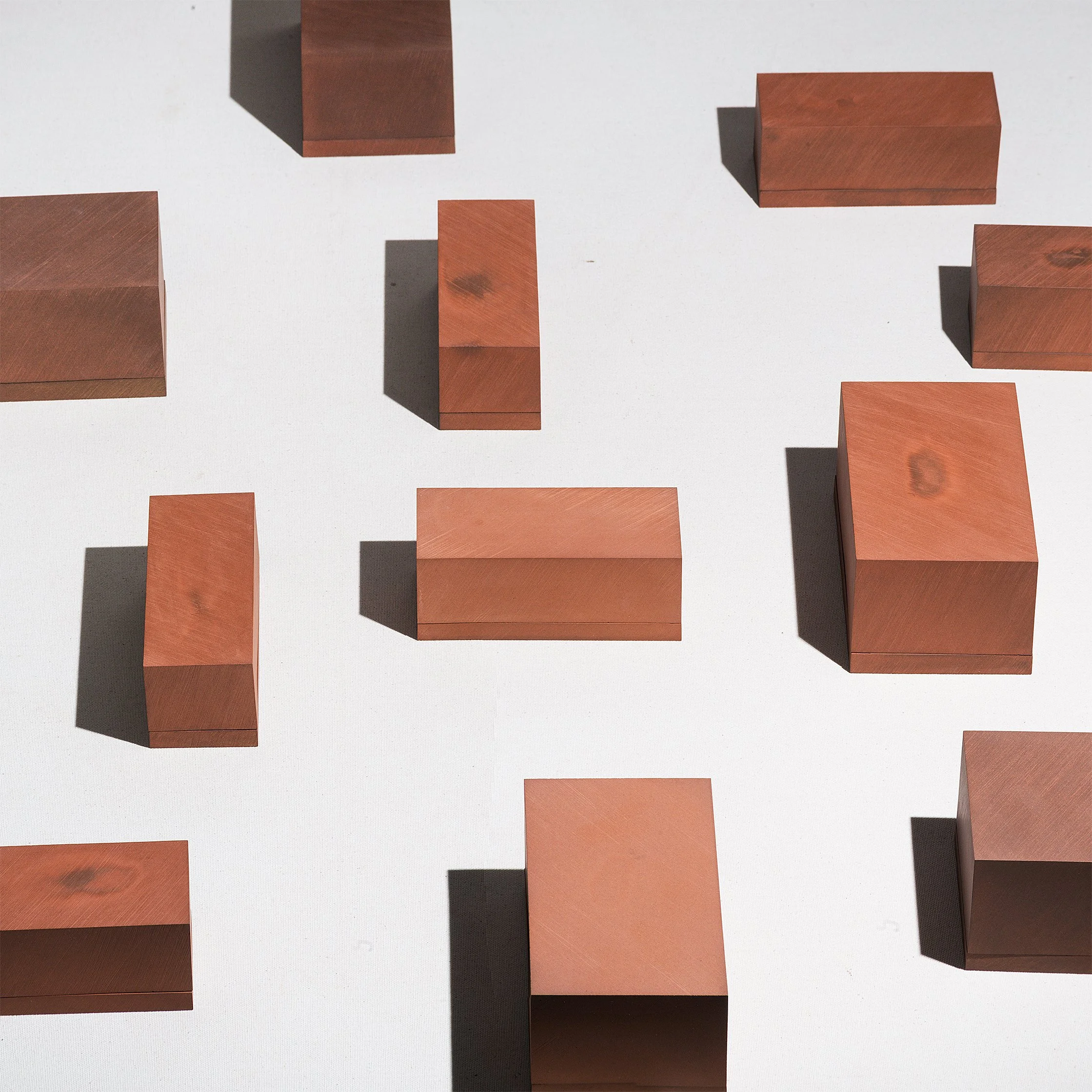 Brutalist handmade ceramic butter dish unglazed red stoneware exterior and off-white glazed interior, by Lea & Nicolas