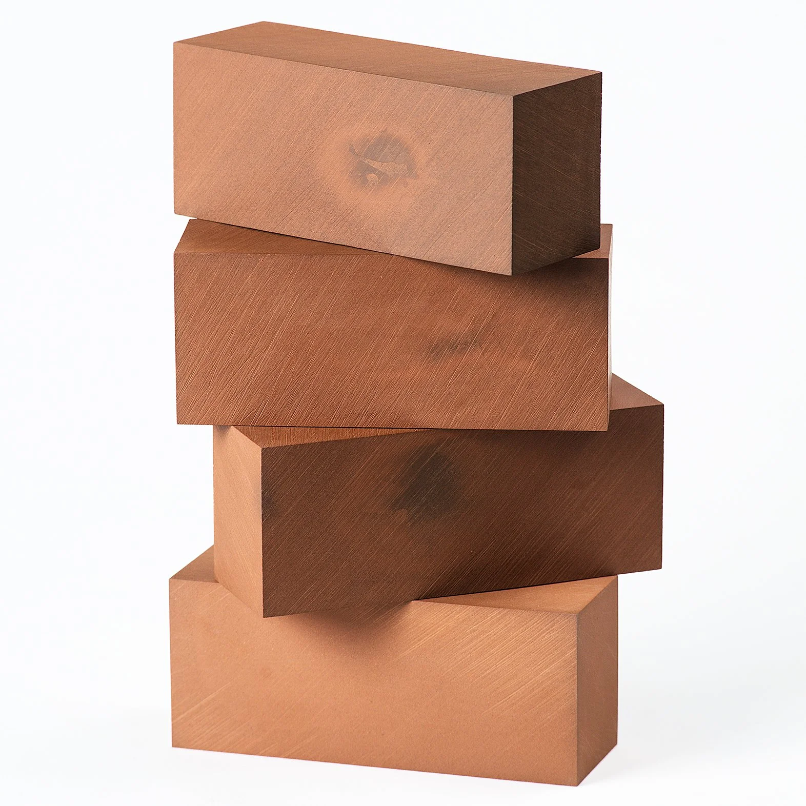 Brutalist handmade ceramic butter dish unglazed red stoneware exterior and off-white glazed interior, by Lea & Nicolas