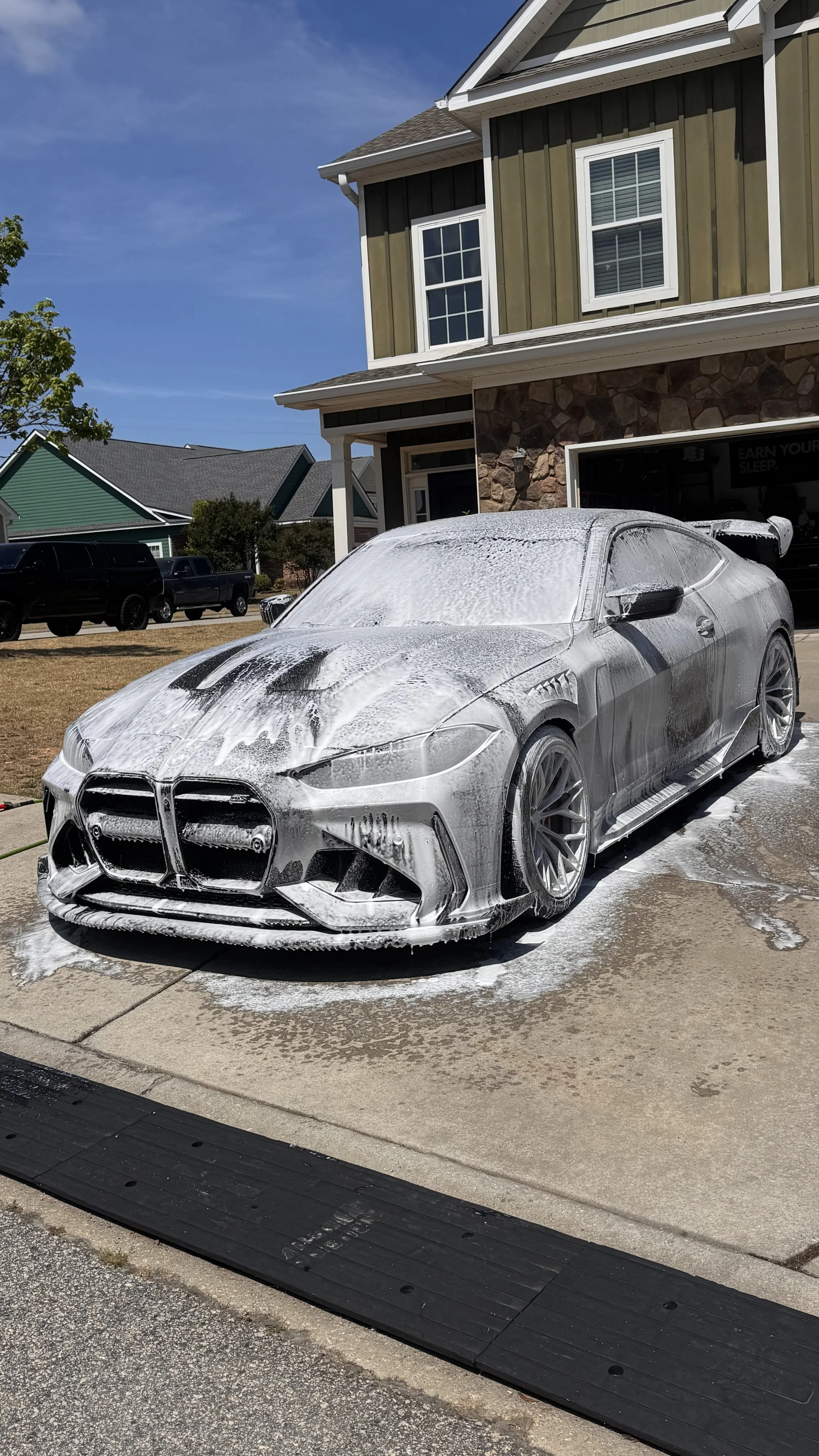 BMW after professional mobile exterior detailing in Evans, GA