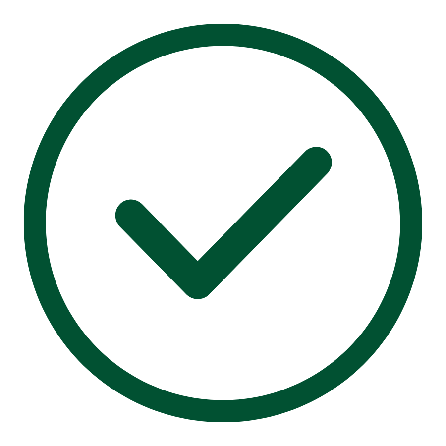 Häkchensymbol als Hinweis auf eine kostenfreie Erstberatung und unverbindliche Anfrage.